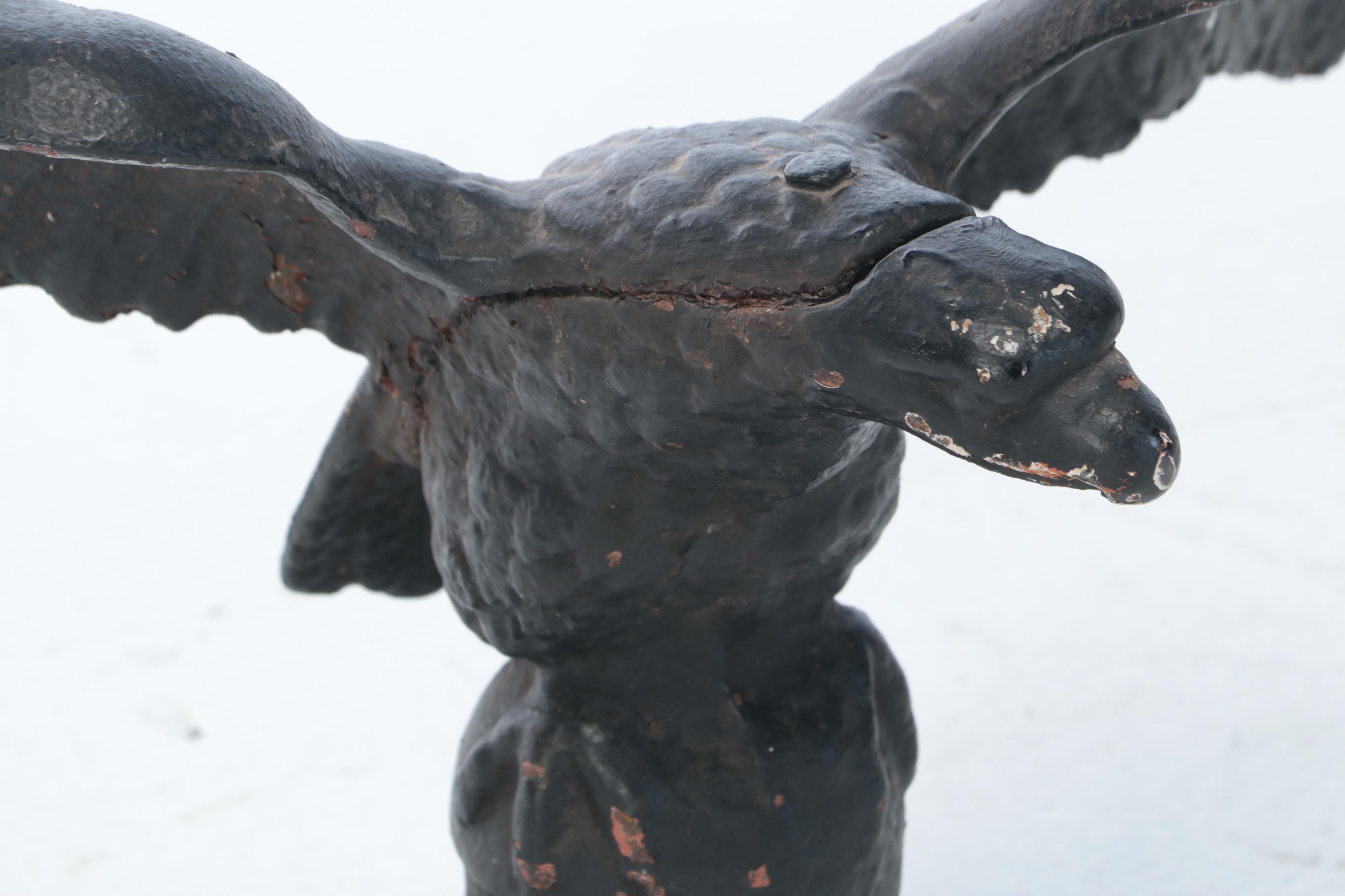 Painted Cast Metal Eagle Flag Pole Finial