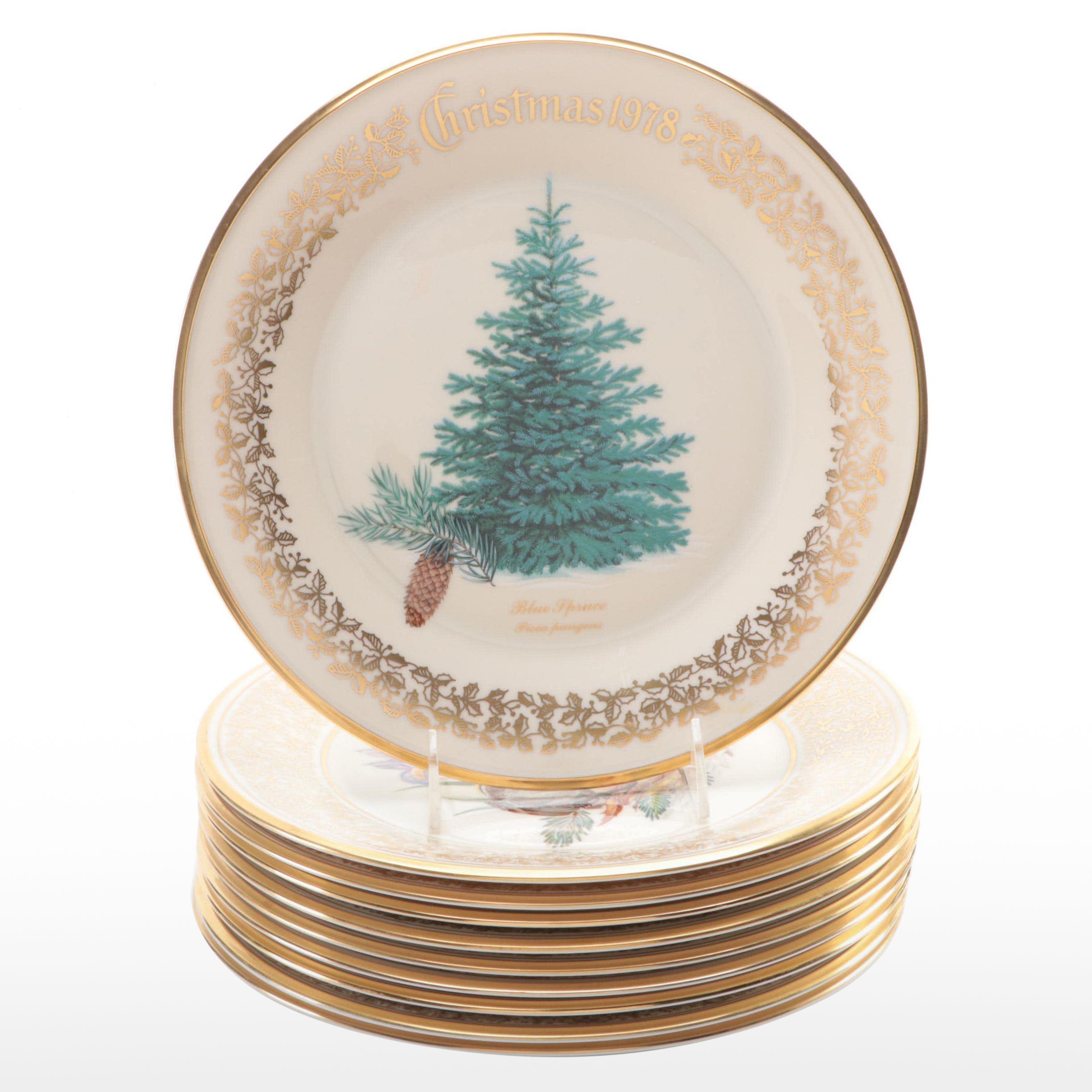 Lenox "Boehm Birds" and "Blue Spruce" Bone China Collector Plates