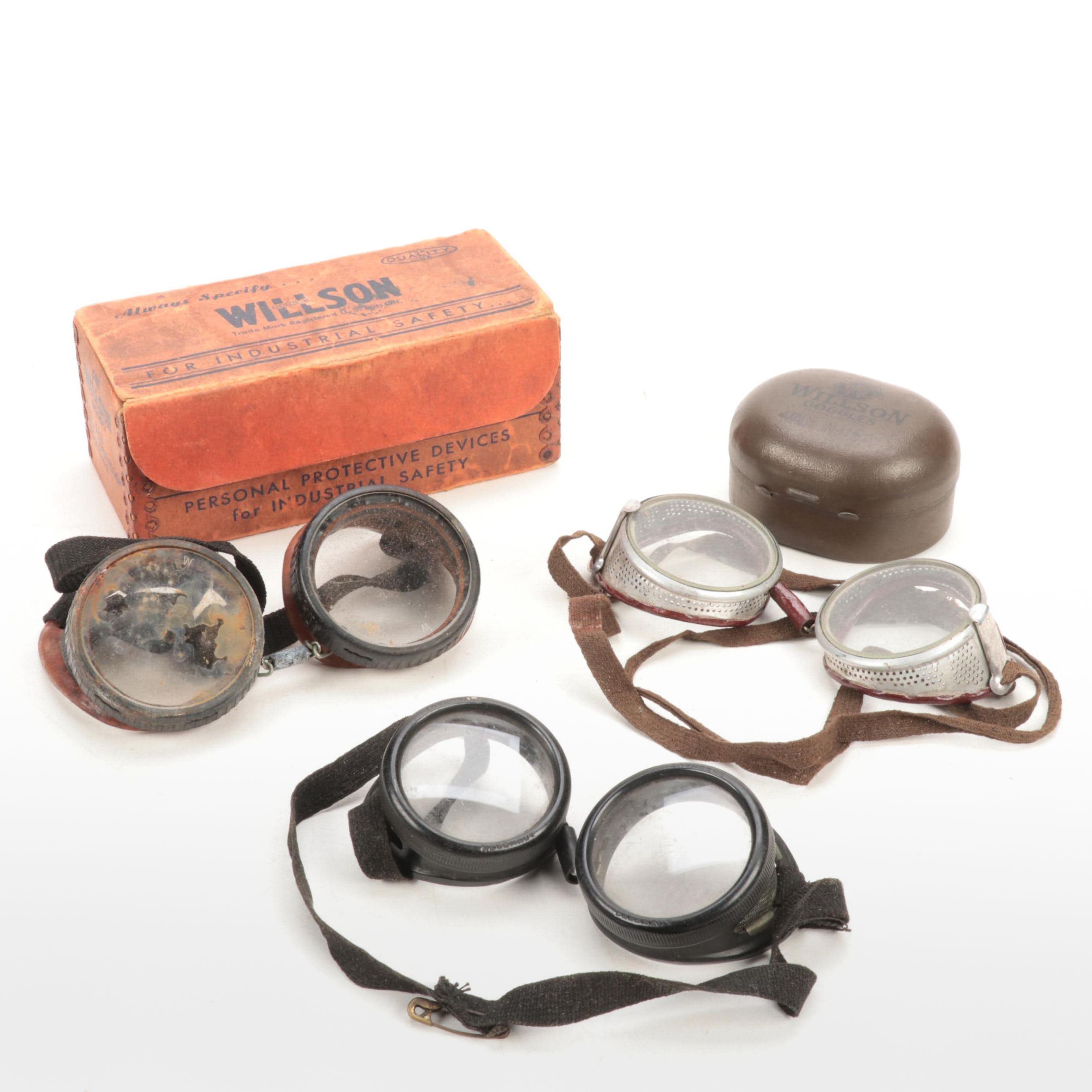 Wilson Industrial Safety Goggles, Mid-20th Century
