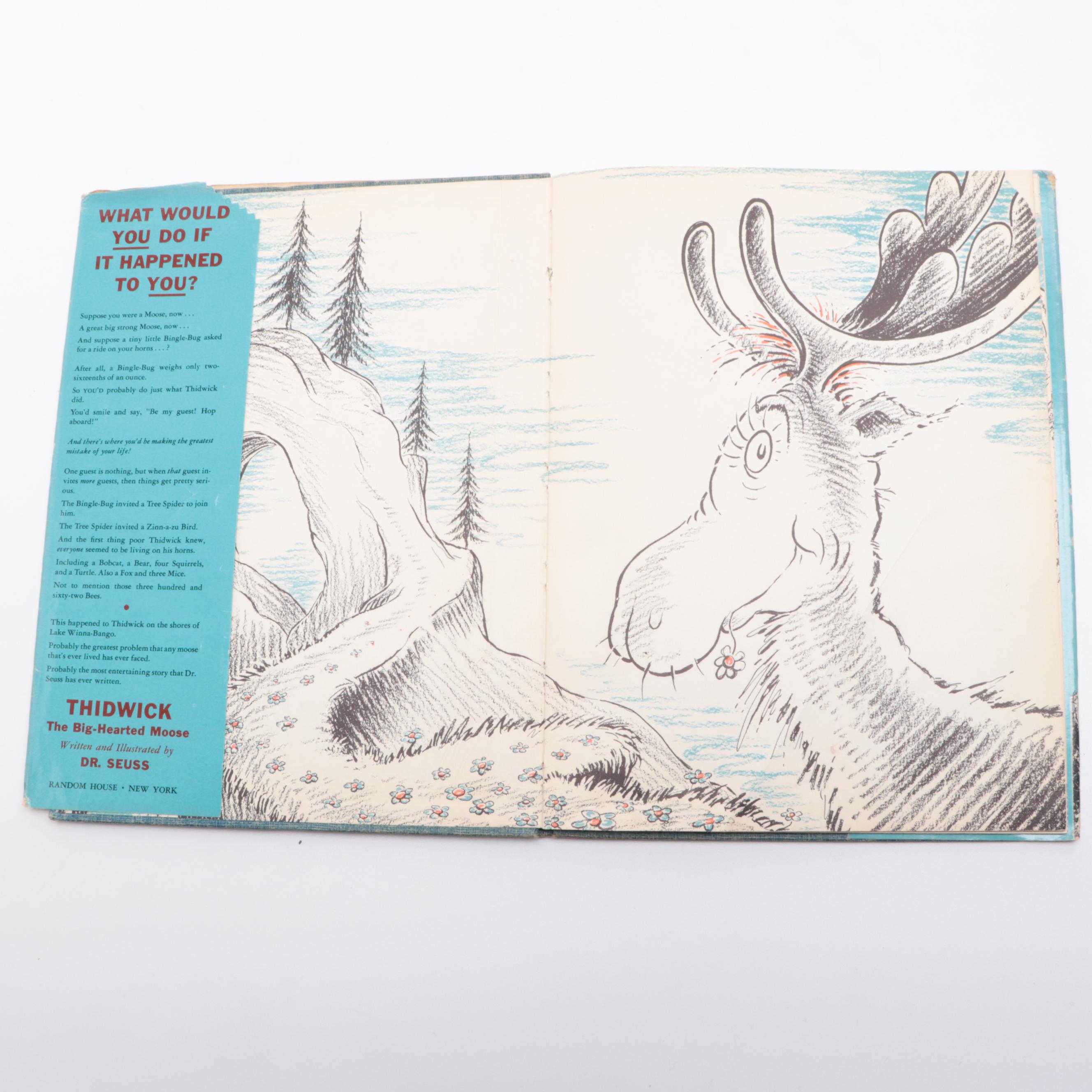 Signed First Edition, Second Issue "Thidwick the Big-Hearted Moose" by Dr. Seuss