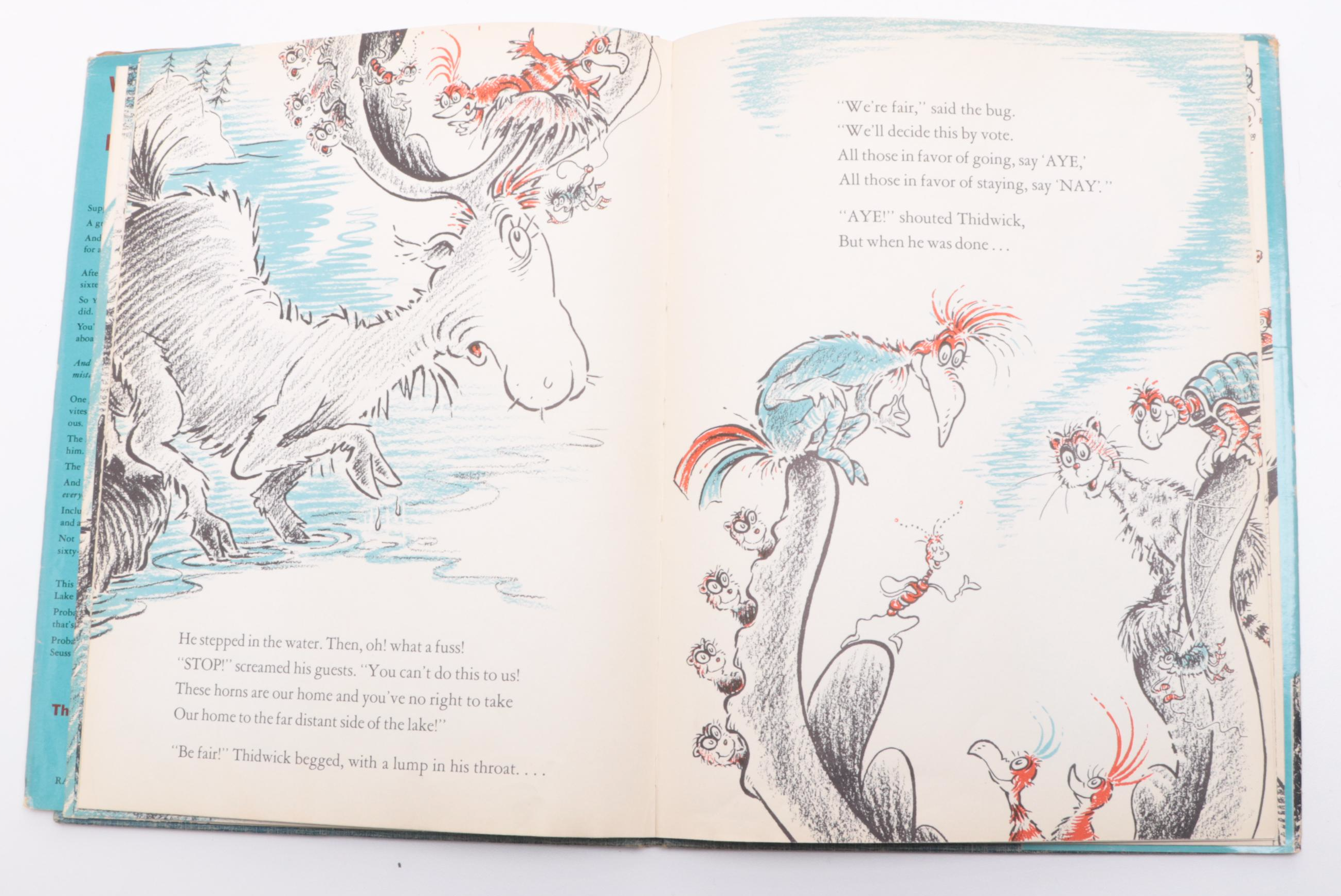 Signed First Edition, Second Issue "Thidwick the Big-Hearted Moose" by Dr. Seuss