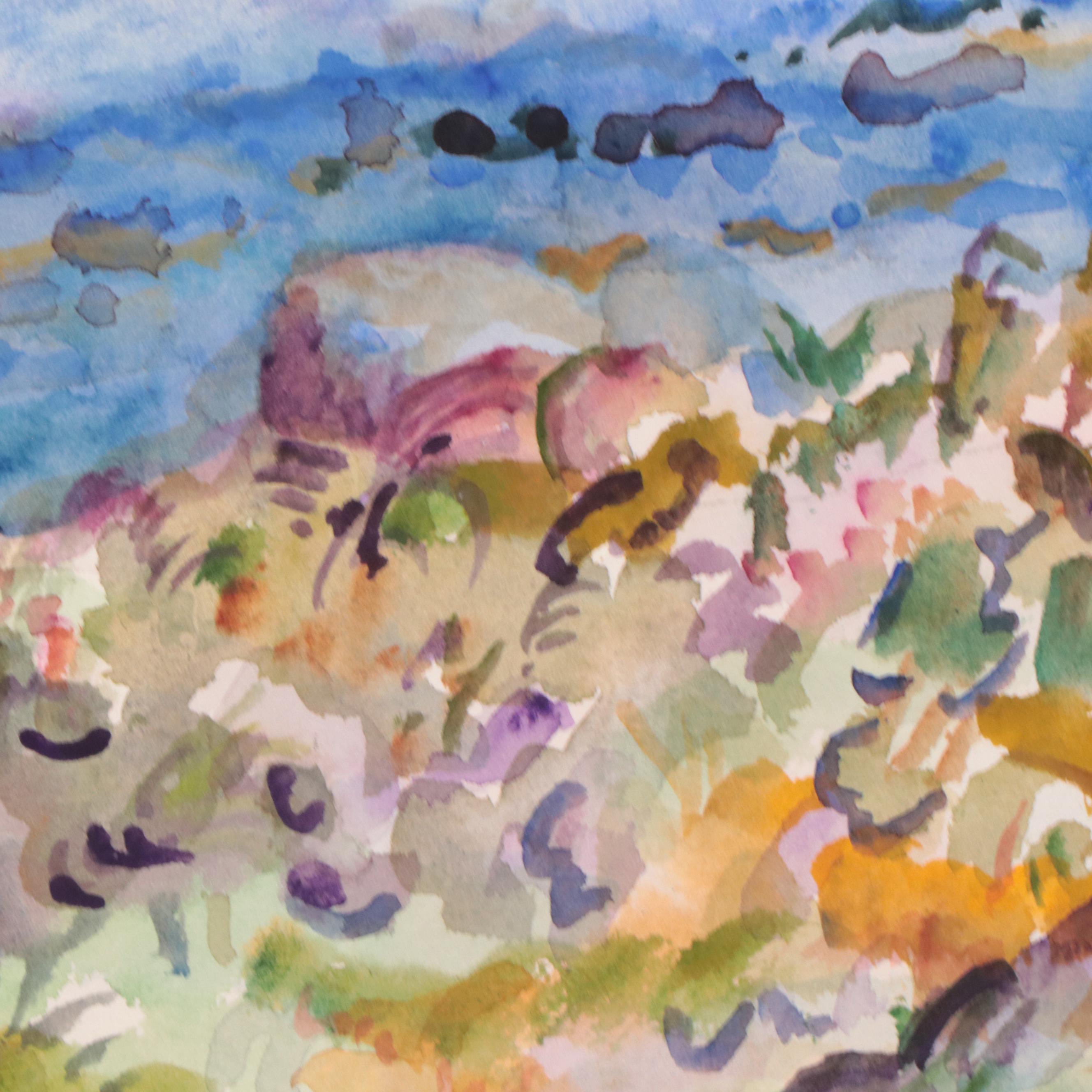 Marion Maas Coastal Landscape Watercolor Painting