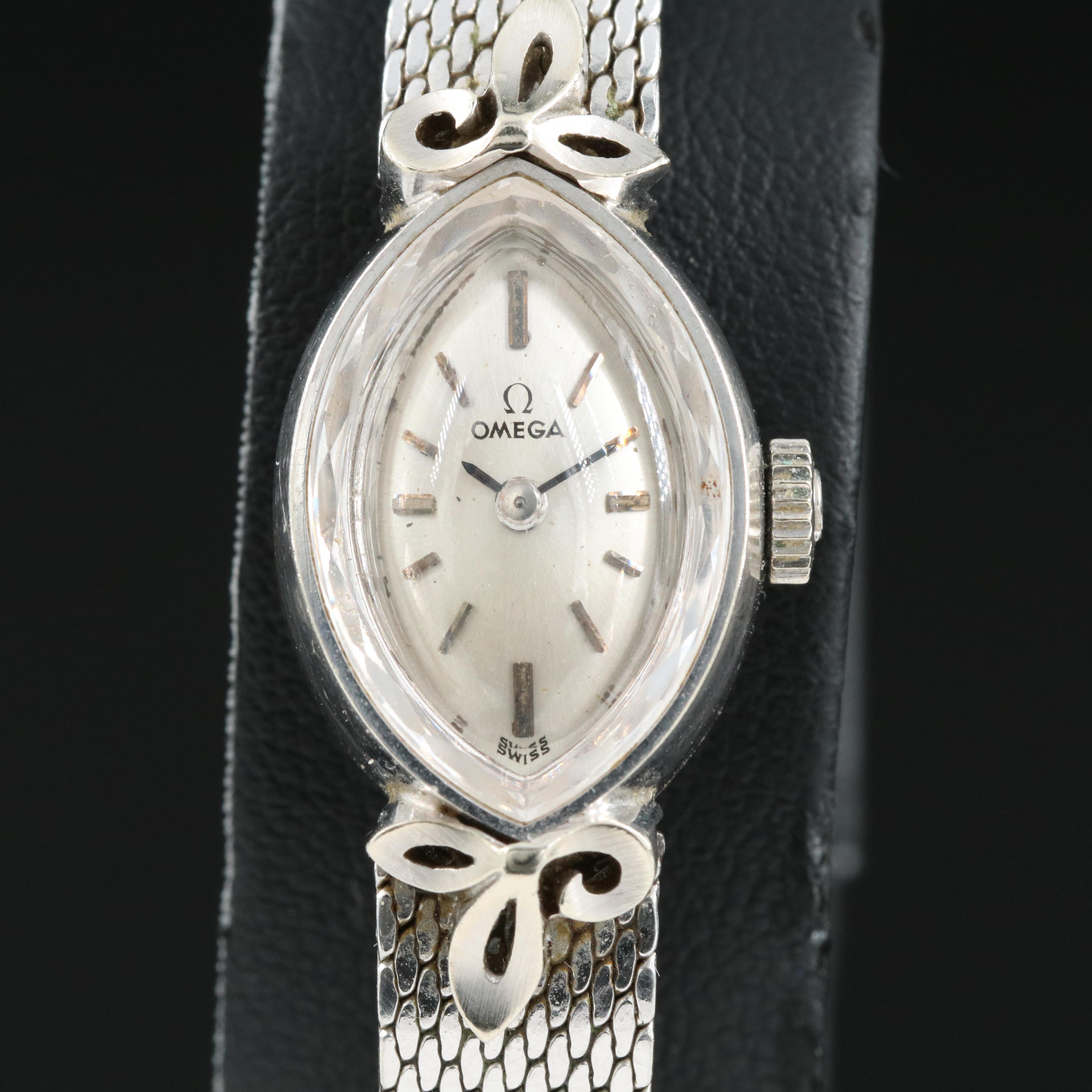 14K Omega Manual Wind Watch