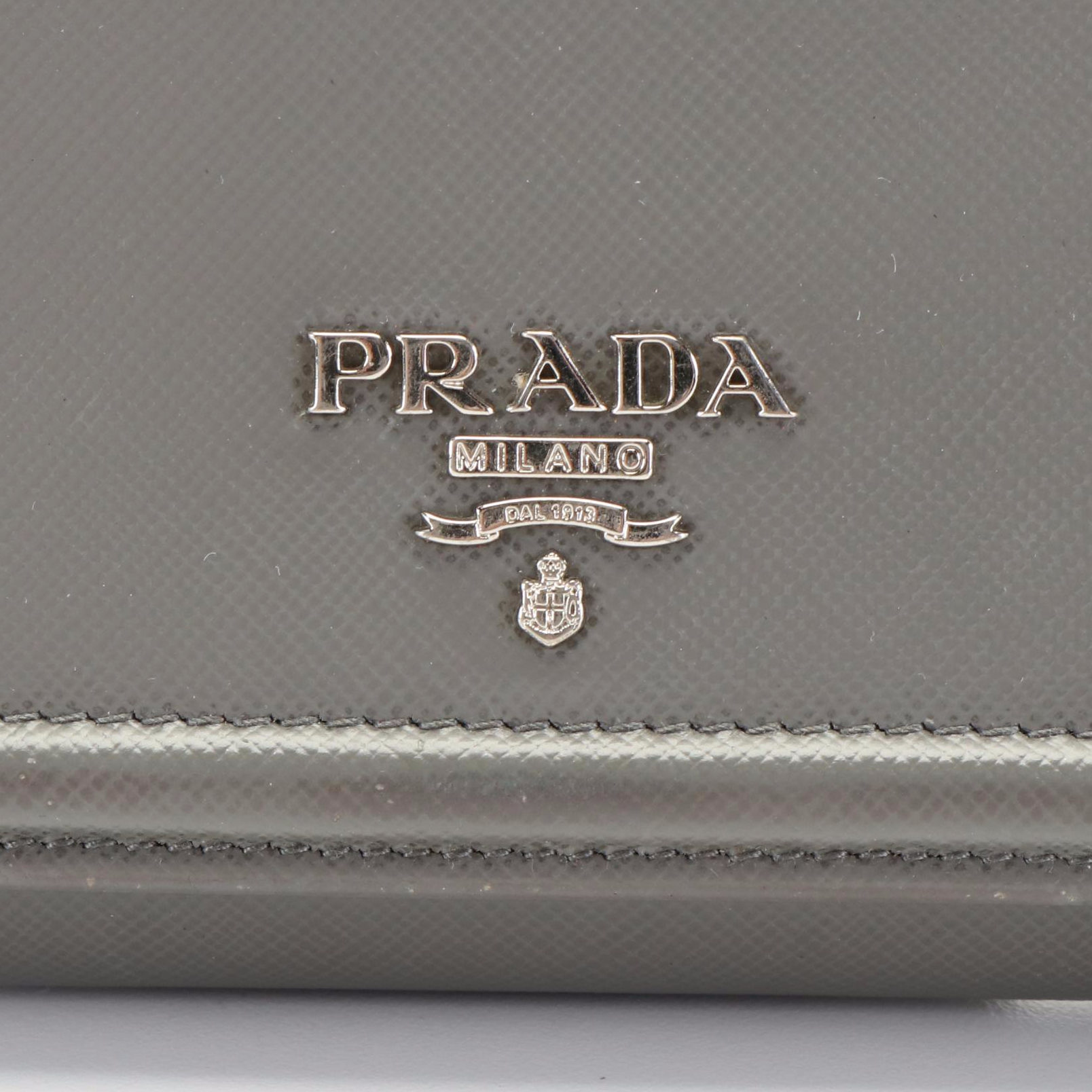 Prada Full Flap Saffiano Leather Long Wallet