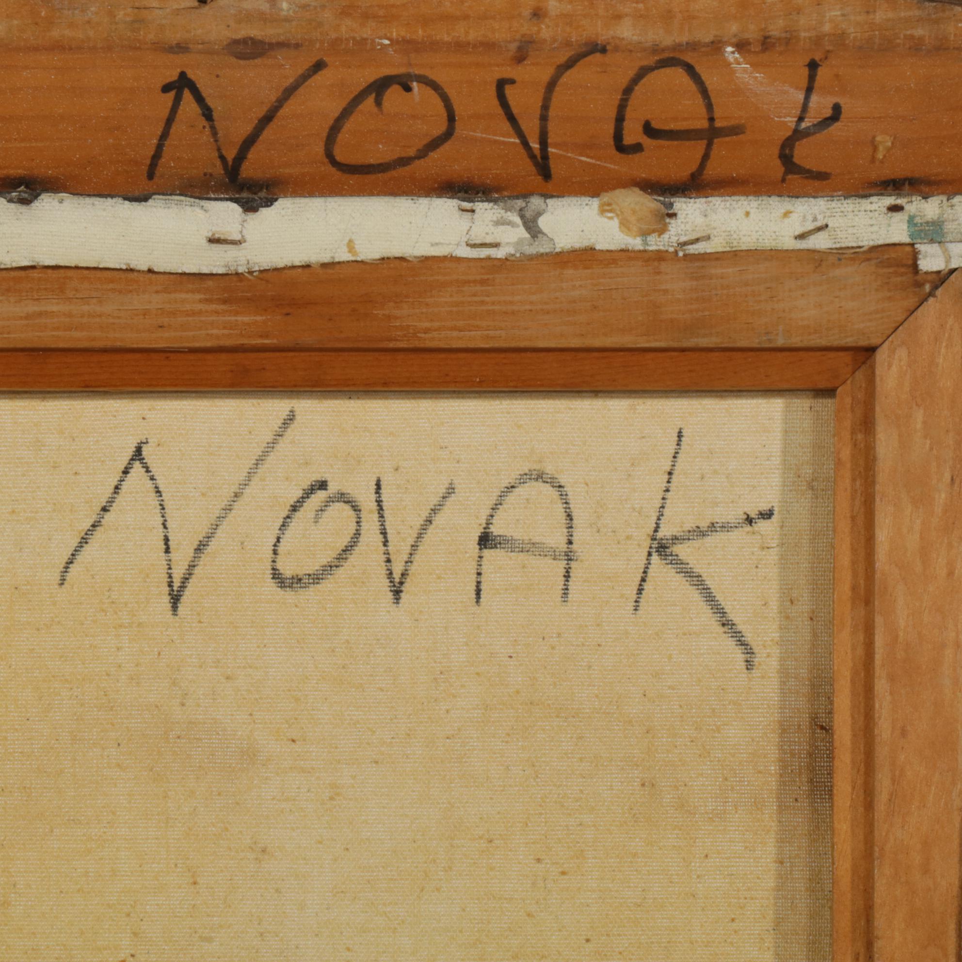 Large-Scale Post-Impressionistic Figural Acrylic Painting, Late 20th Century