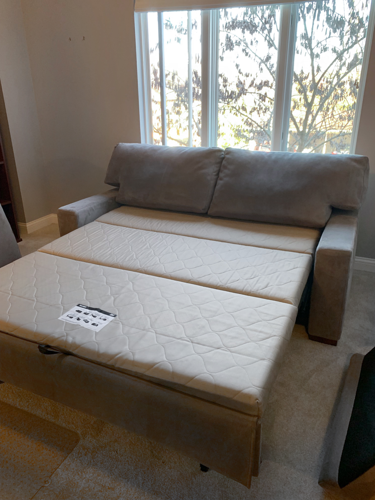 AU "Night&Day" Grey Fabric Queen Sleeper Sofa Bed EBTH