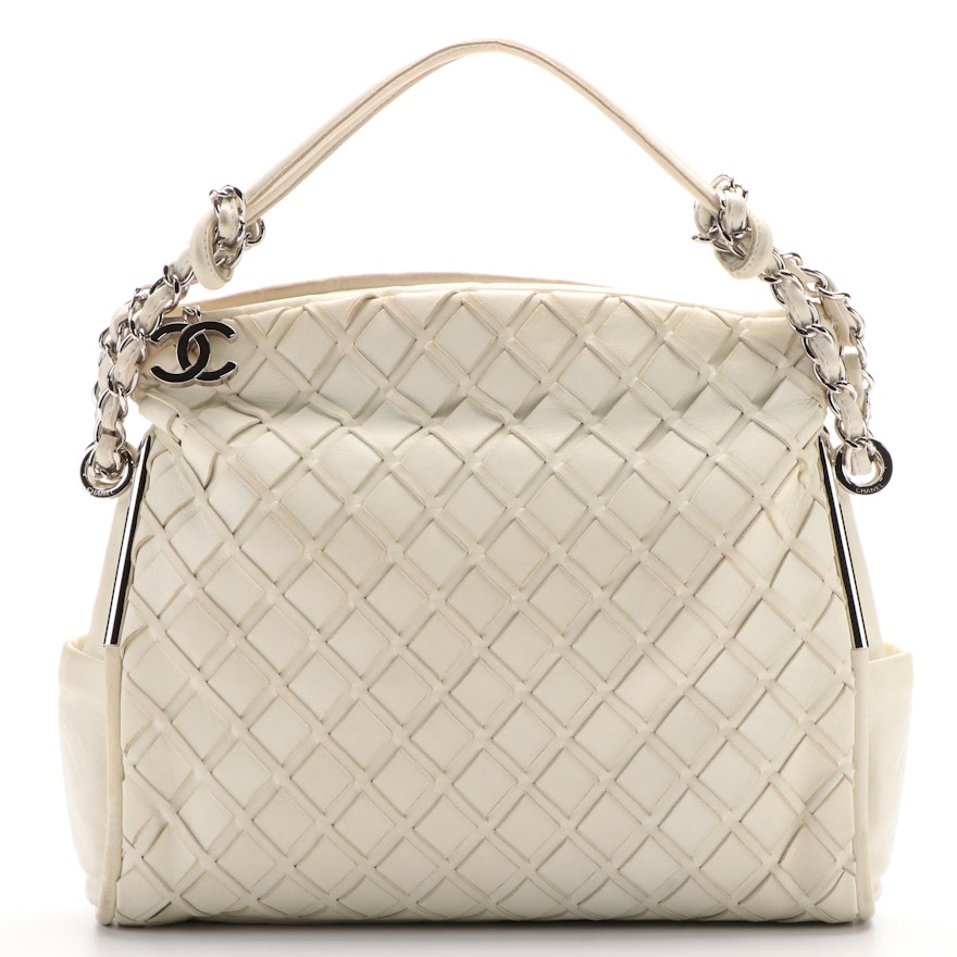Chanel Ultimate Soft Sombrero Shoulder Bag in Woven Leather