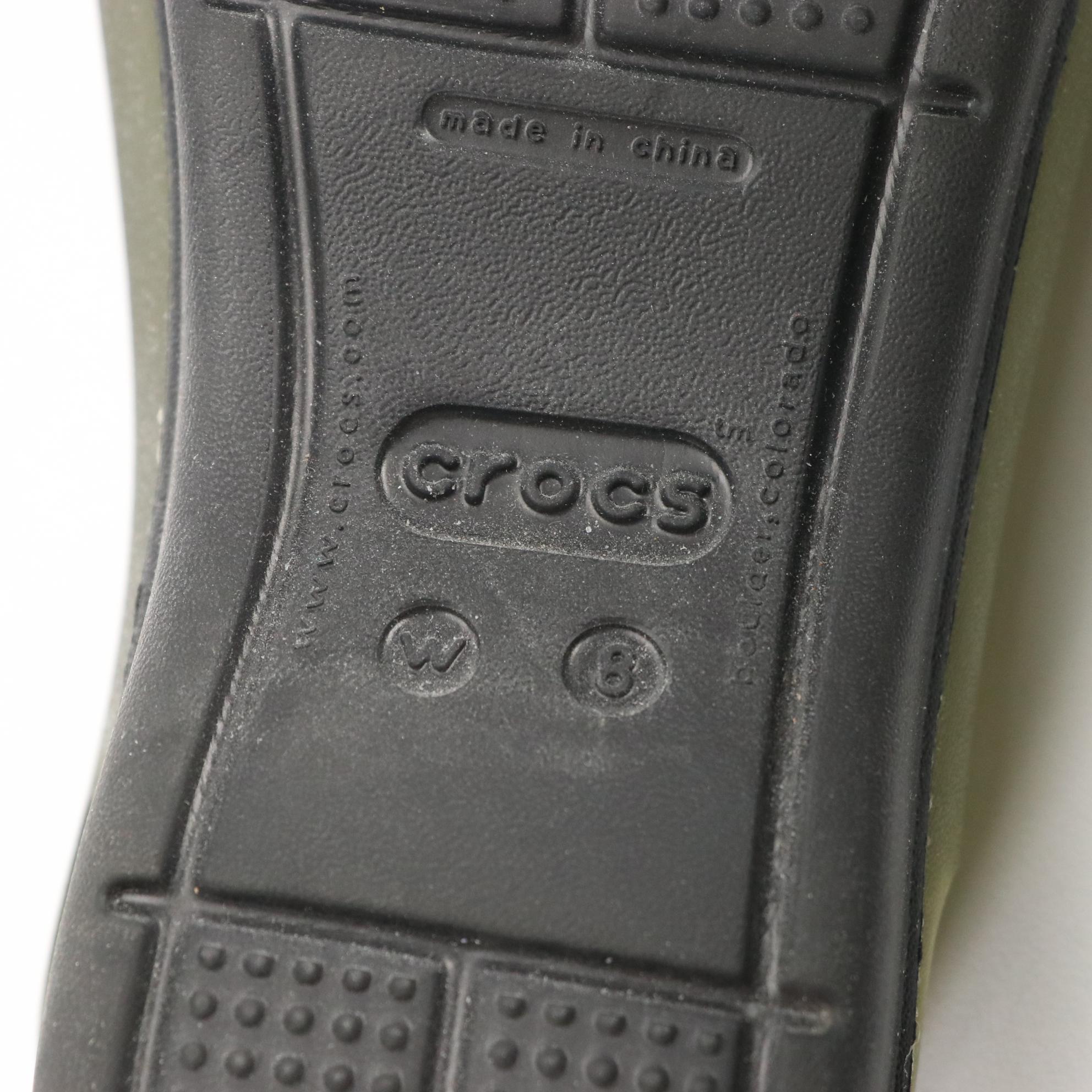 Crocs Women's Canvas Loafers, Slip-Ons and Olive Slingback Jelly Sandals