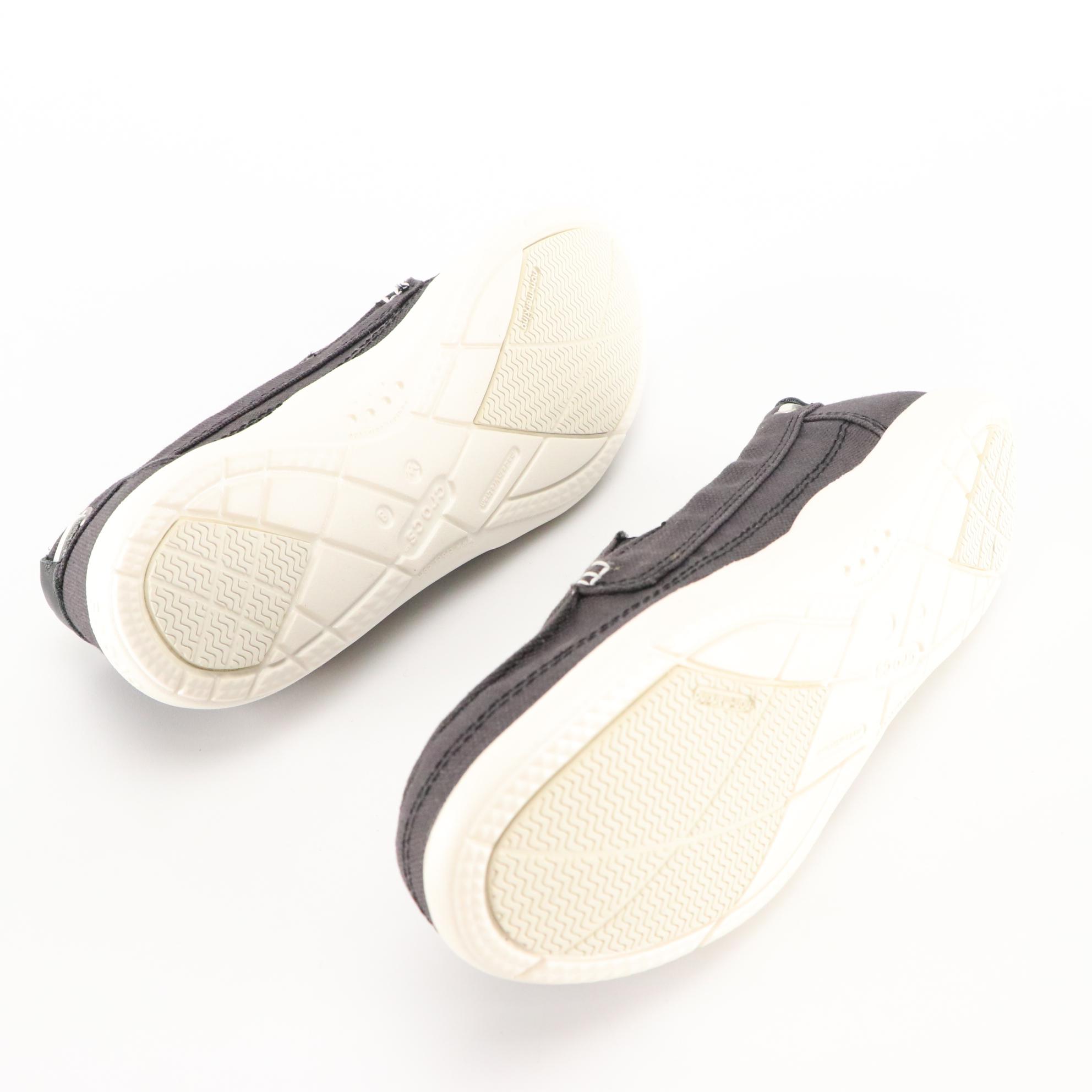 Crocs Women's Canvas Loafers, Slip-Ons and Olive Slingback Jelly Sandals