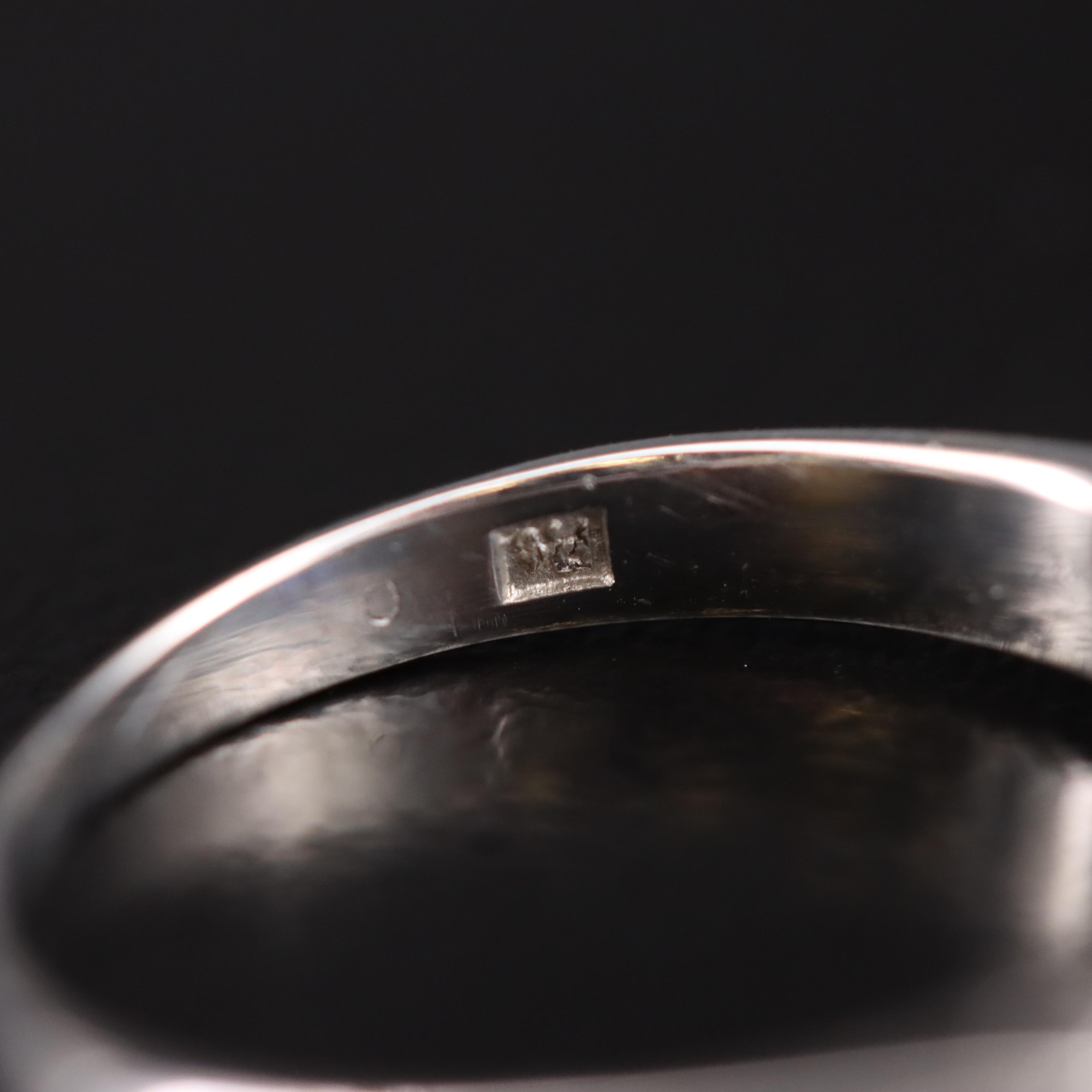 Platinum Sapphire and Diamond Ring