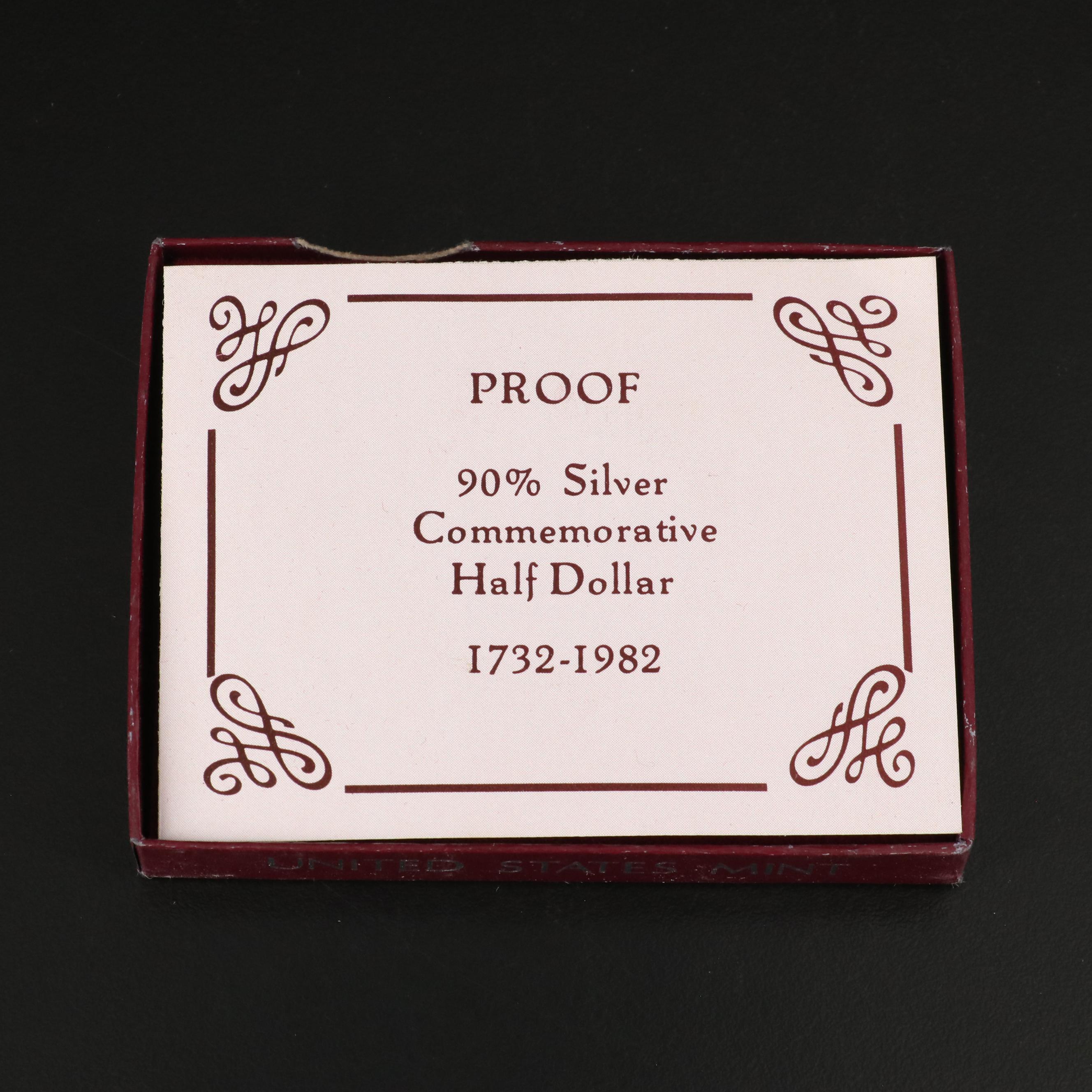 Six Modern Commemorative Silver Coins