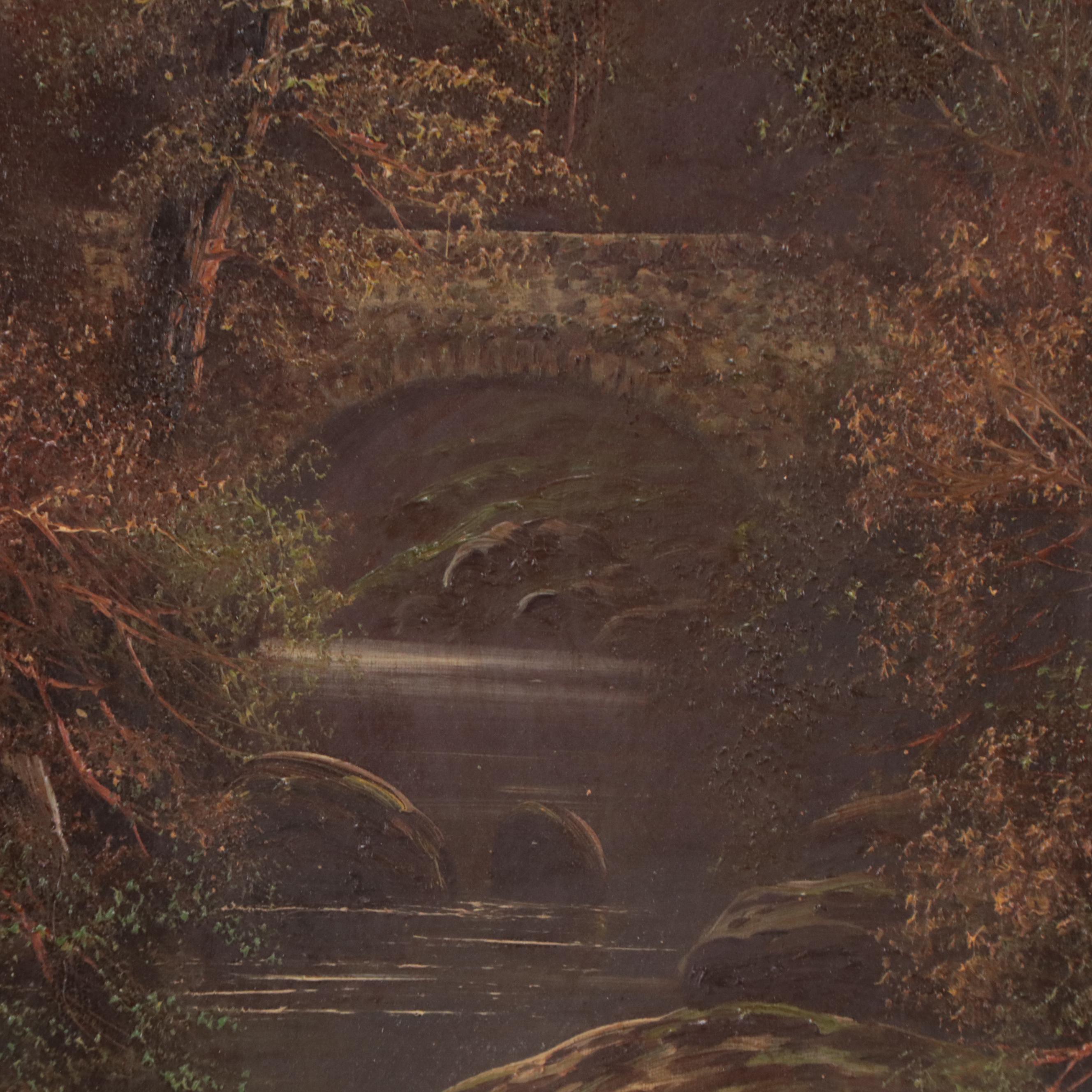 W. Miller Landscape Oil Painting