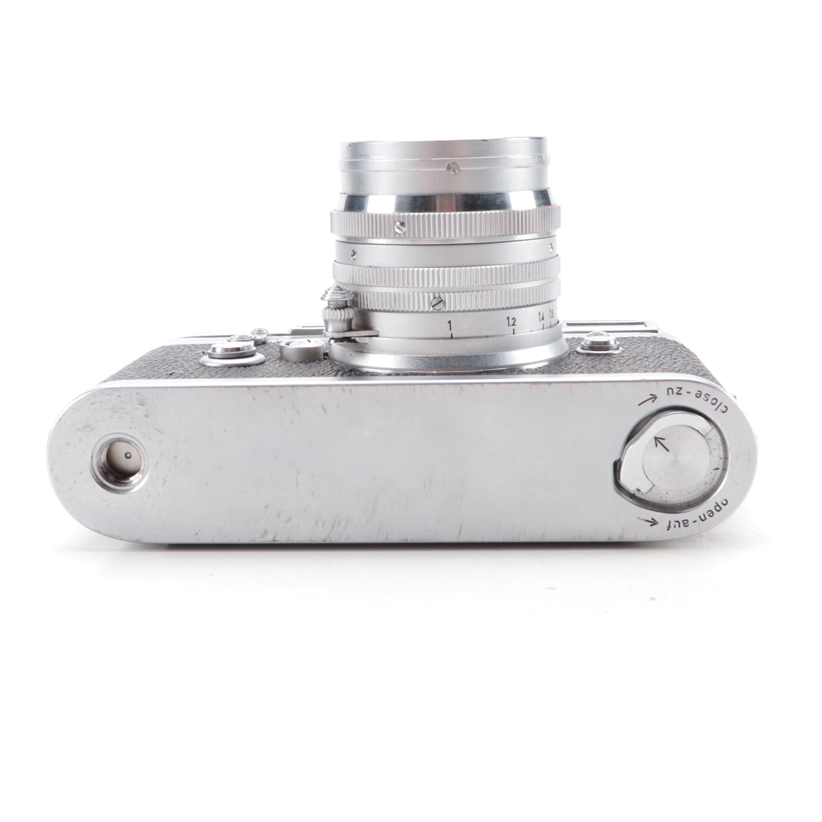 German Leica M3 Camera With Lens and Case