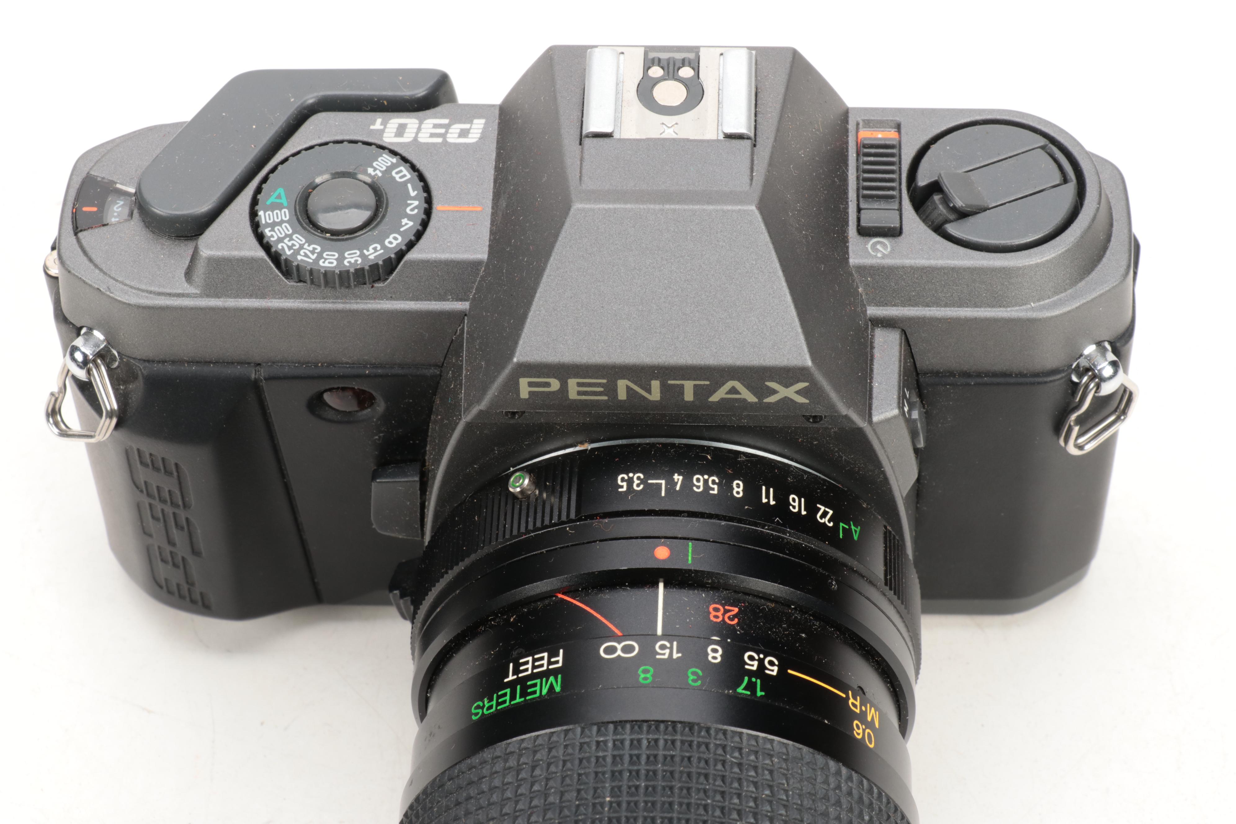 Pentax ZX-5, Canon Rebel 2000 and Pentax P30T Cameras