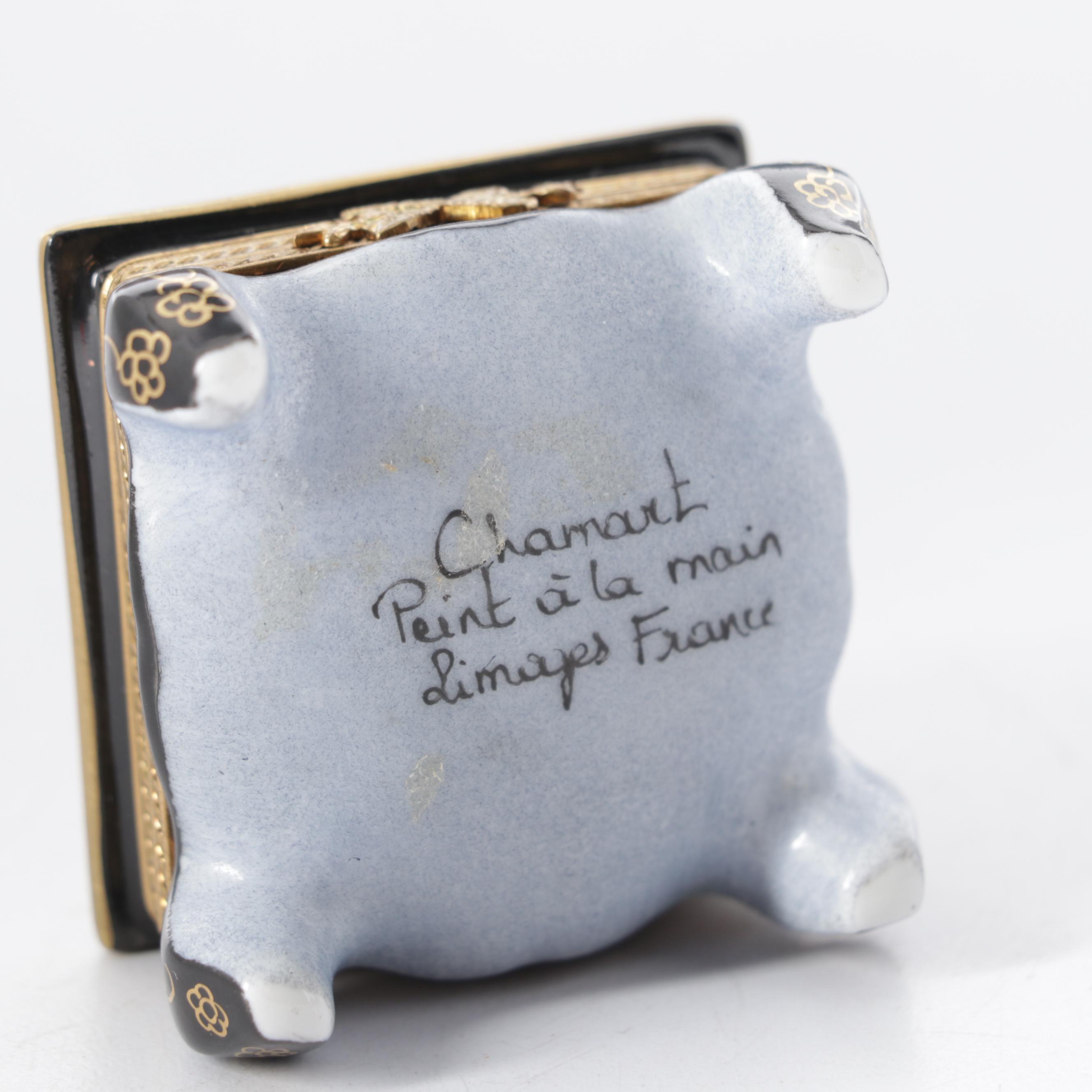 Limoges Japanese Tea Table Shaped Porcelain Box with Lacquered Box and More