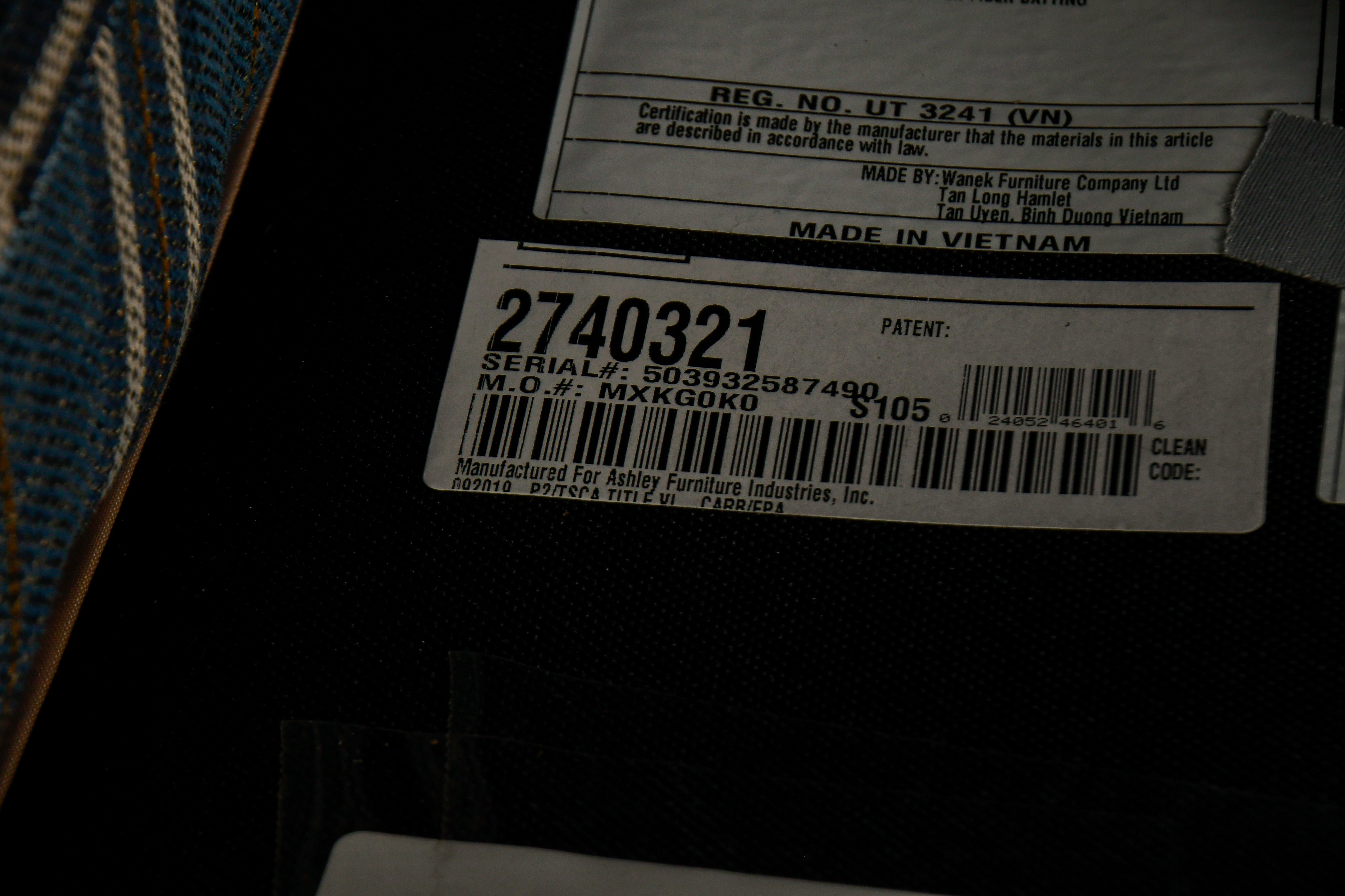 Ashley Furniture Industries "Traemore" Plaid Armchairs