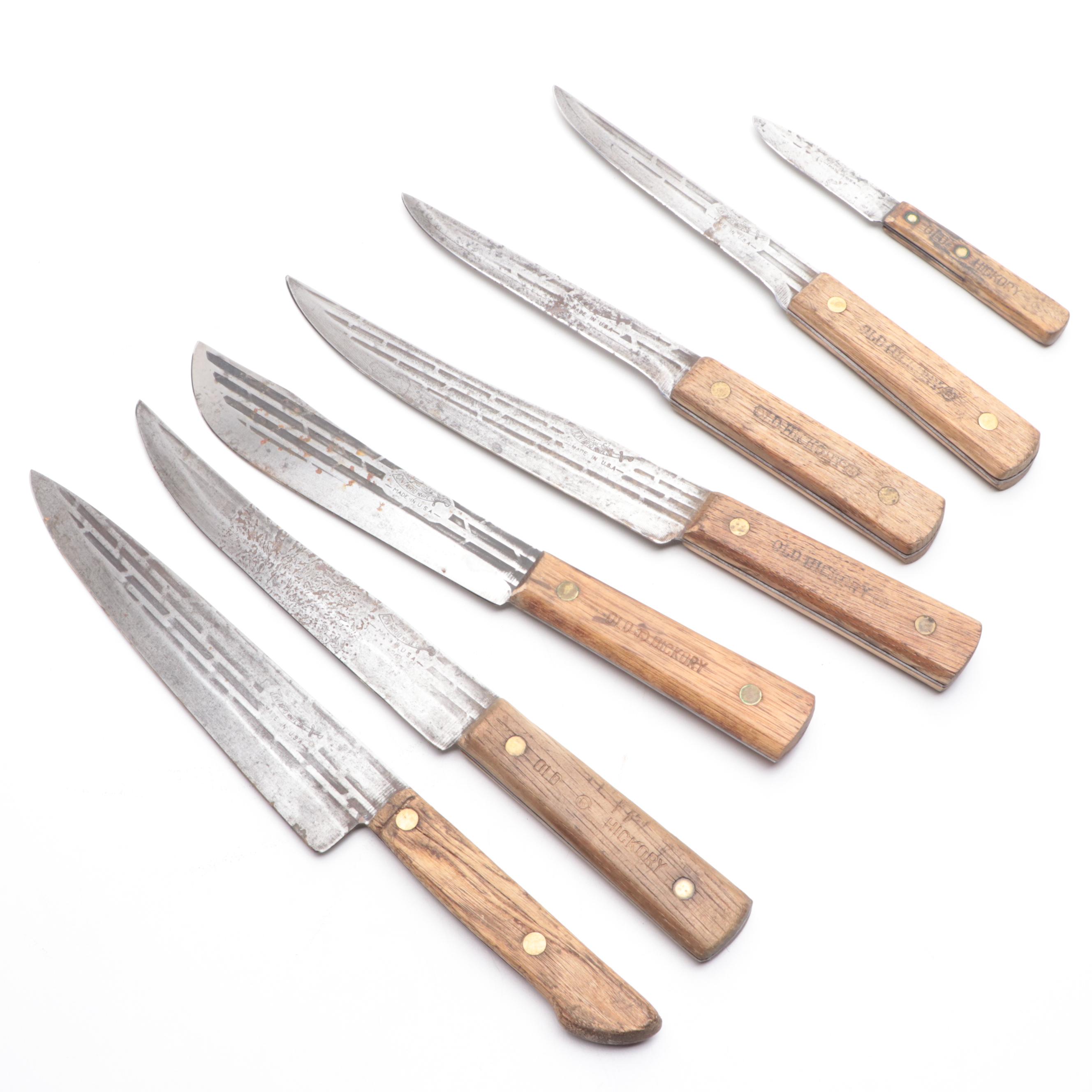 Old Hickory and Ontario Knife Co. Chef's Knife and Kitchen Knives Set