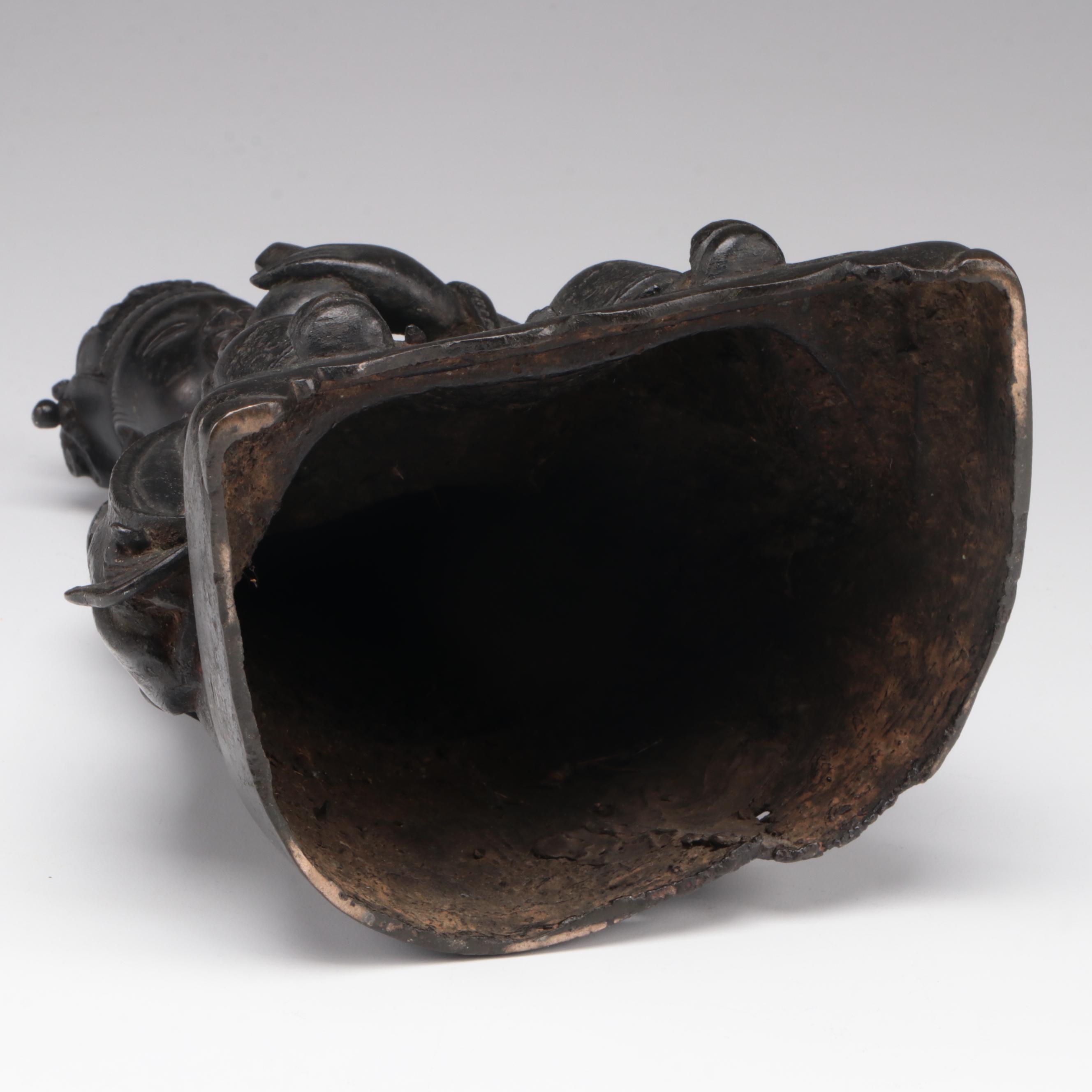 Chinese Ming Dynasty Bronze Figure of a Taoist Saint