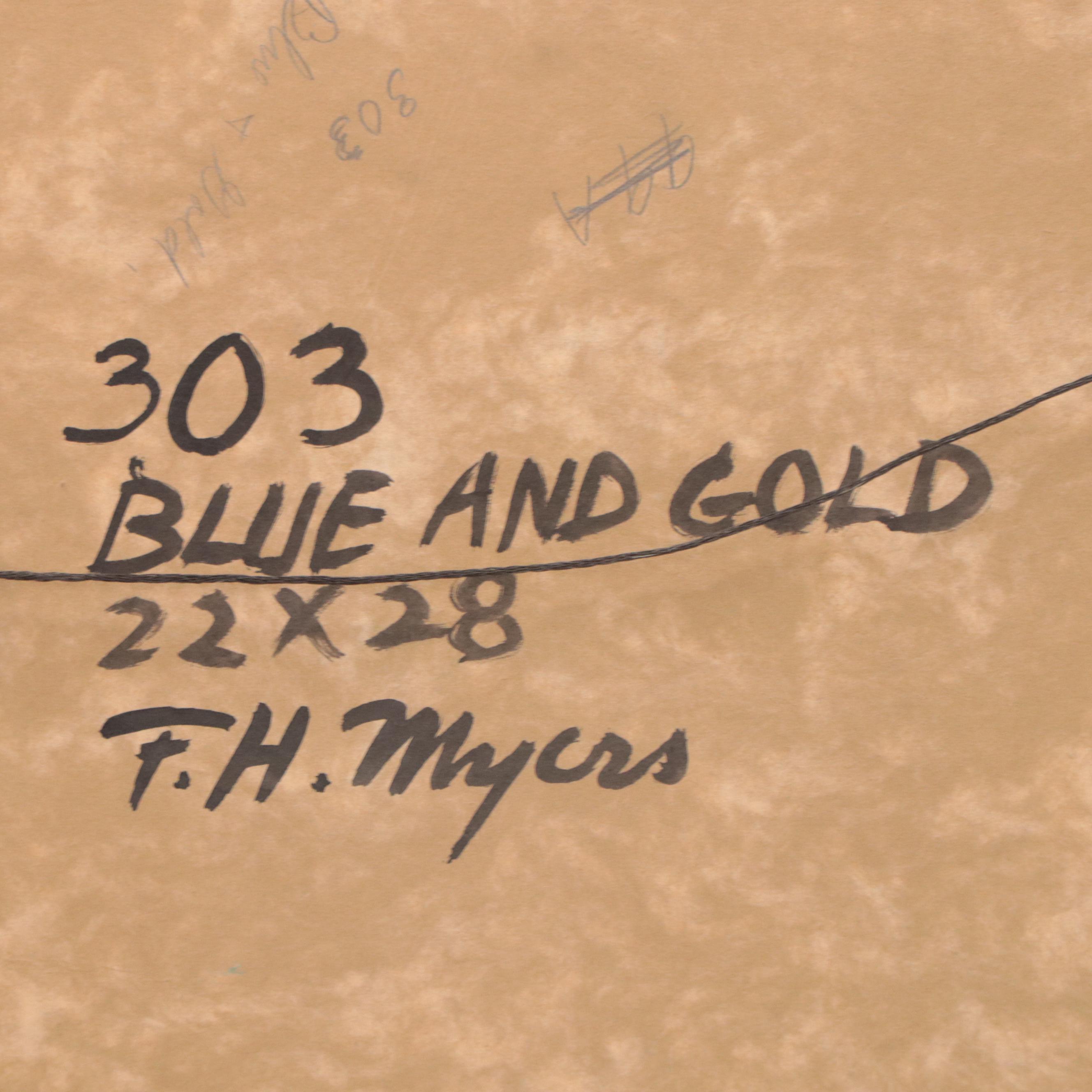 Frank H. Myers Seascape Oil Painting "Blue and Gold"