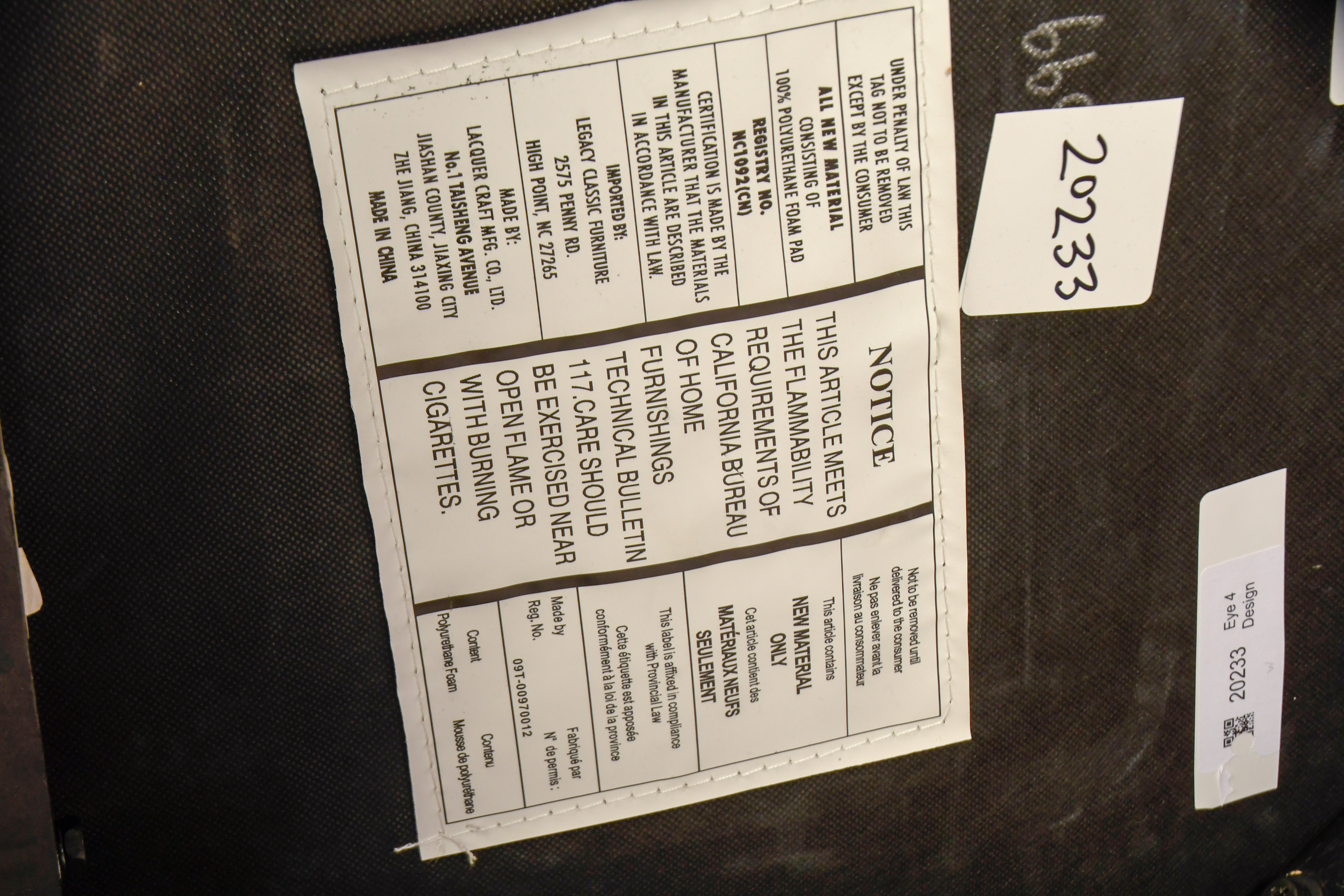 Lacquer Craft Oak Dining Table and Six Chairs