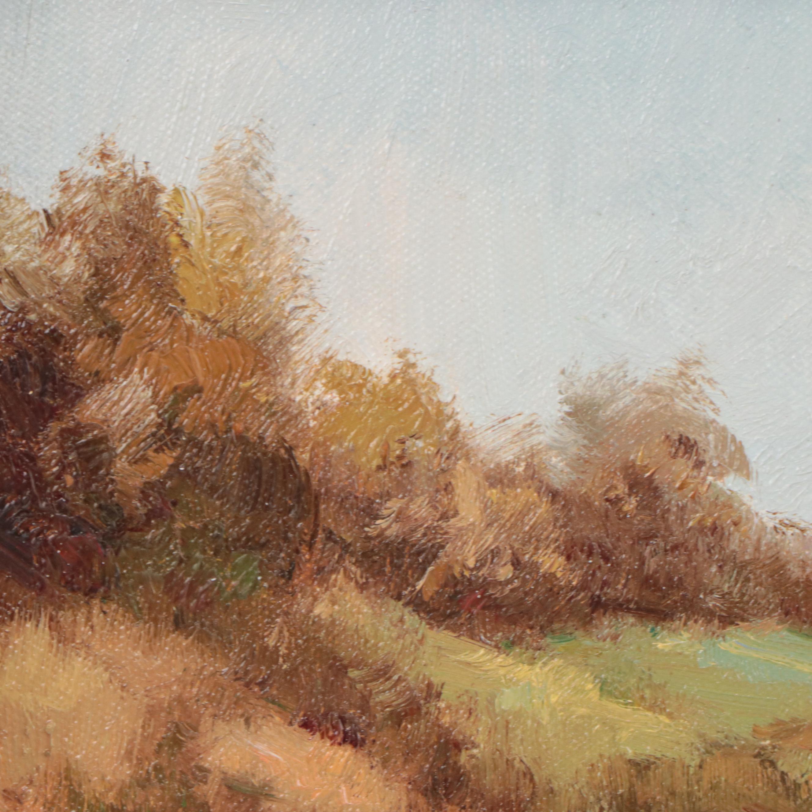 Landscape Oil Painting of Country Road