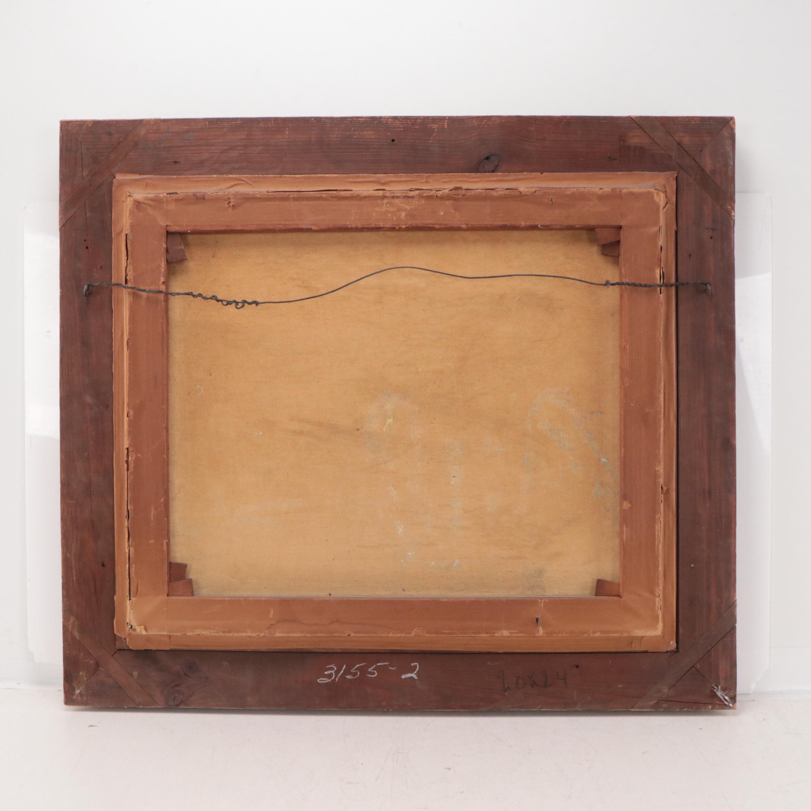 François Gérôme Oil Painting of Woman in Parisian Landscape