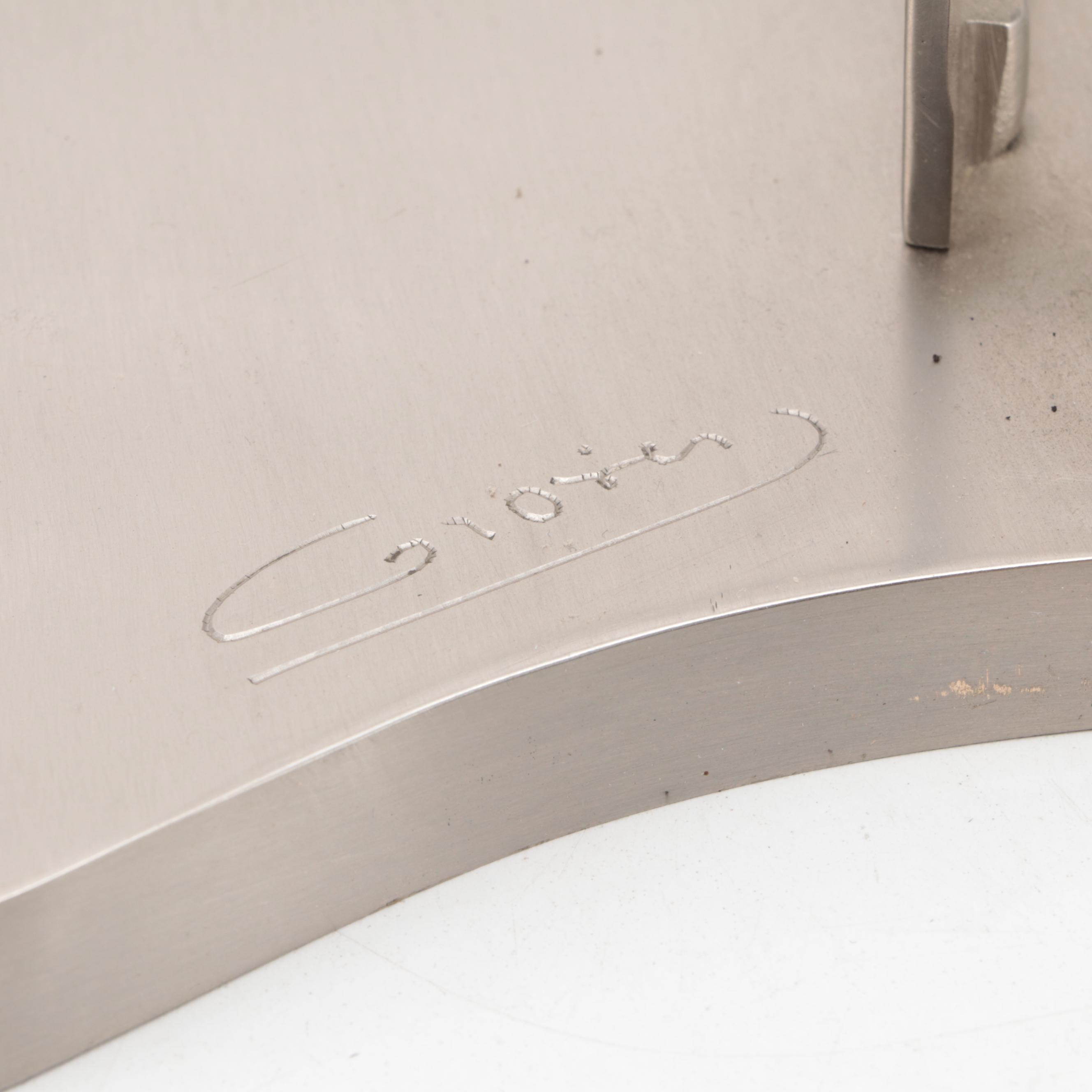 Alef Judaica by Giora "Our Love" Pewter Menorah