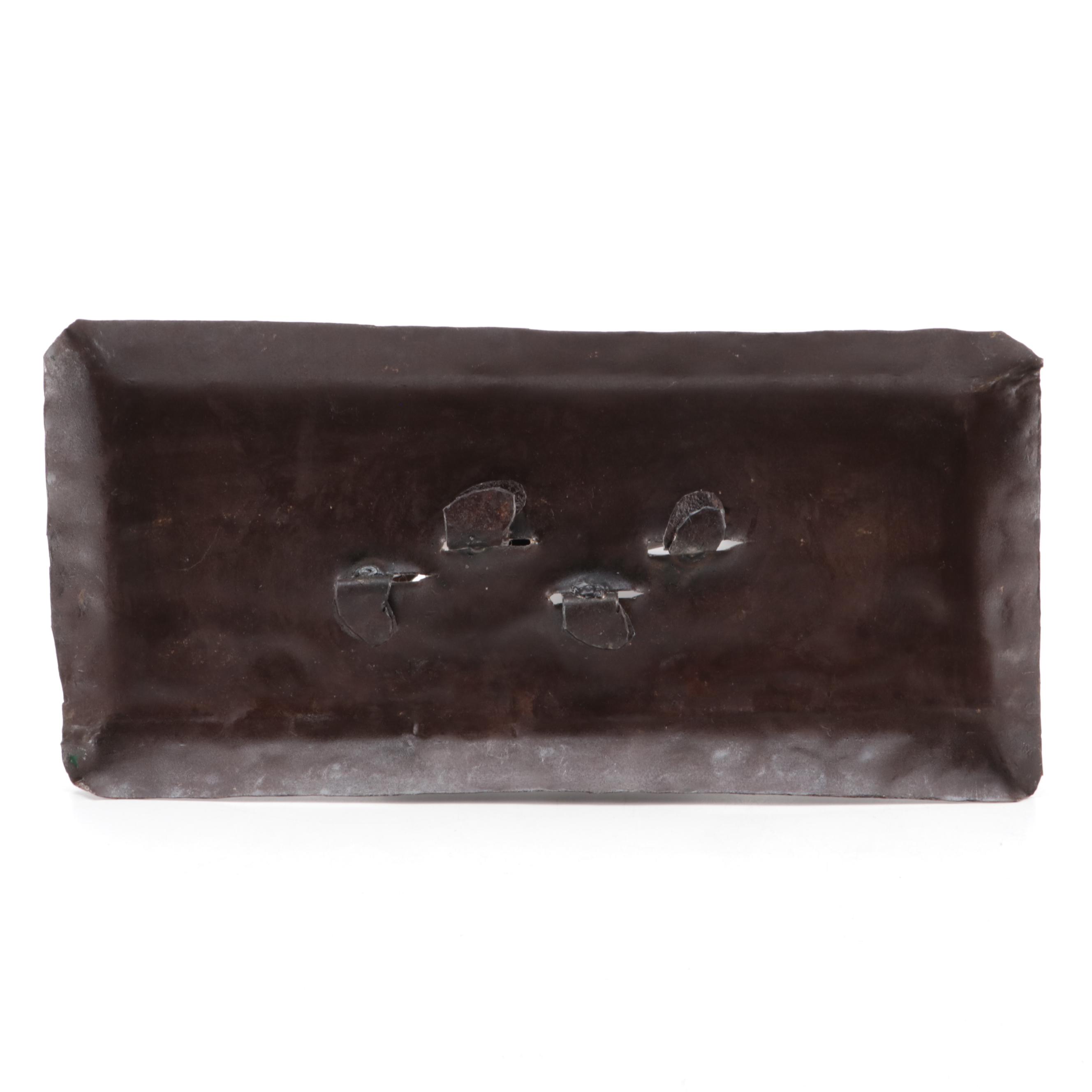 Sculptural Metal Moose Figural Menorah