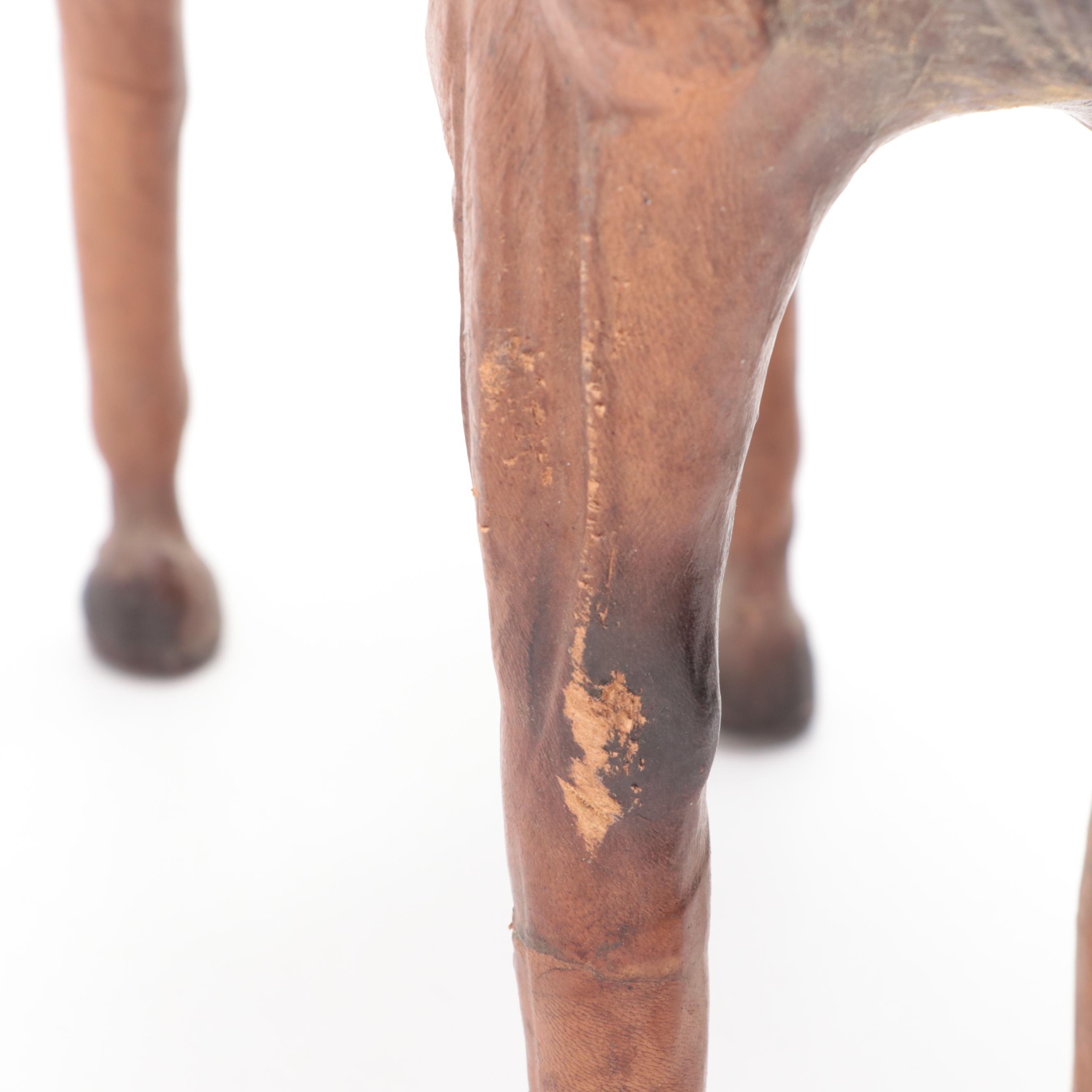 Papier-Mâché Male Deer Figurine