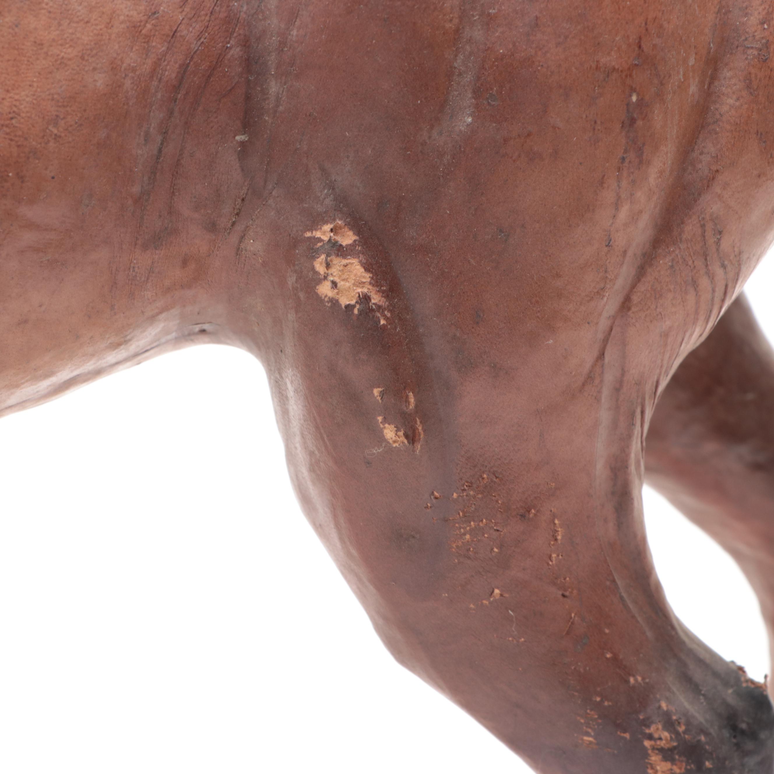 Papier-Mâché Male Deer Figurine