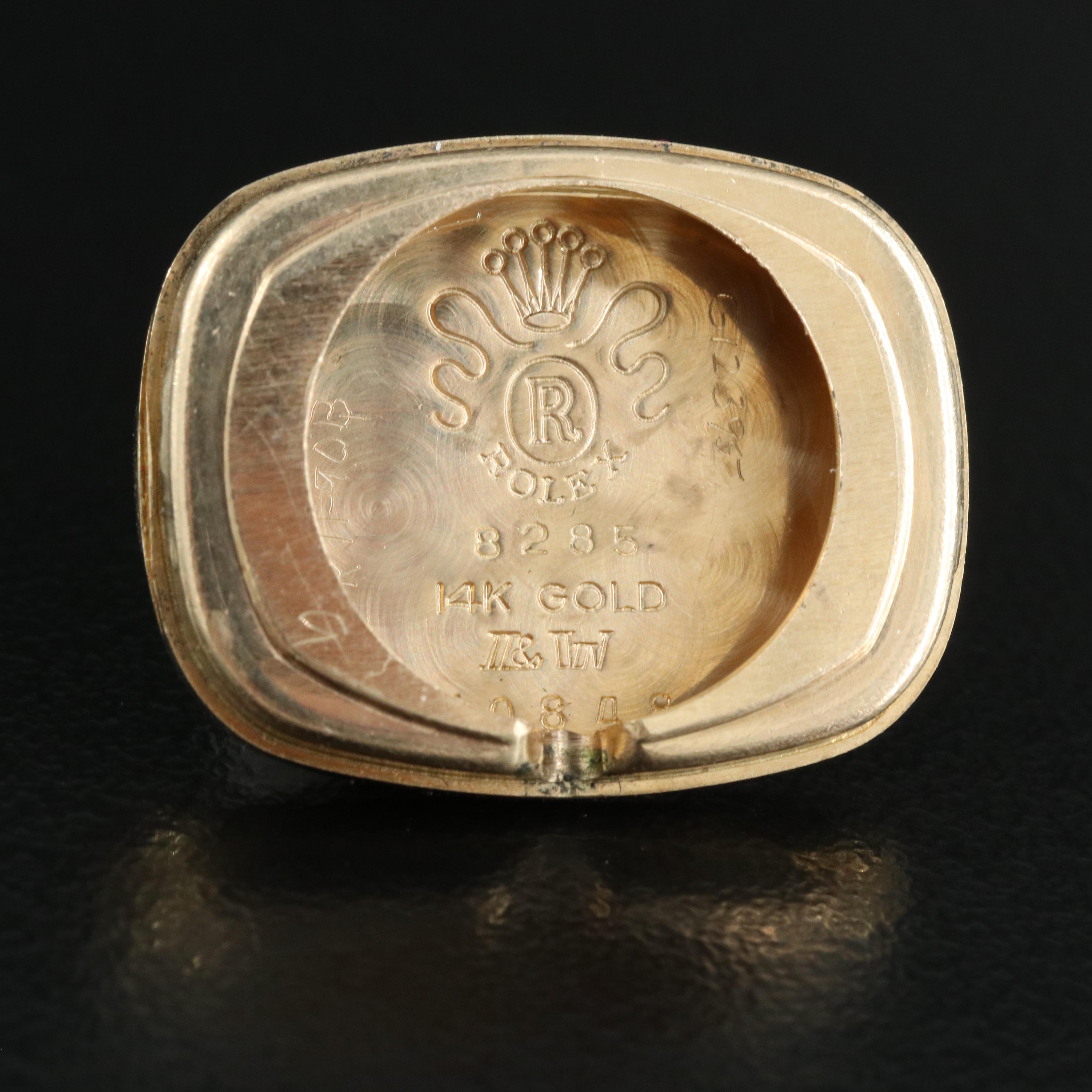 14K and Diamond Rolex Manual-Wind Watch