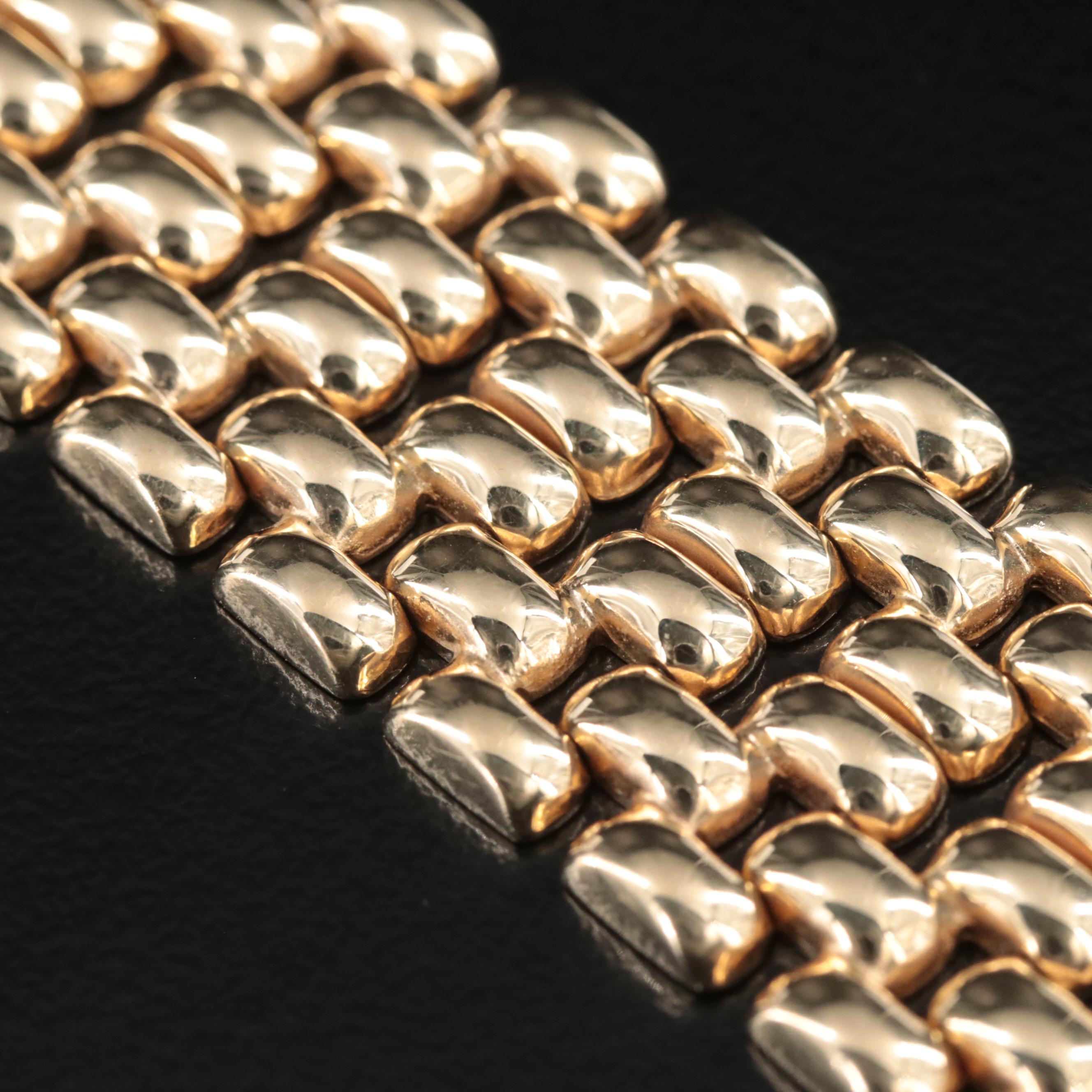 14K Panther Link Bracelet