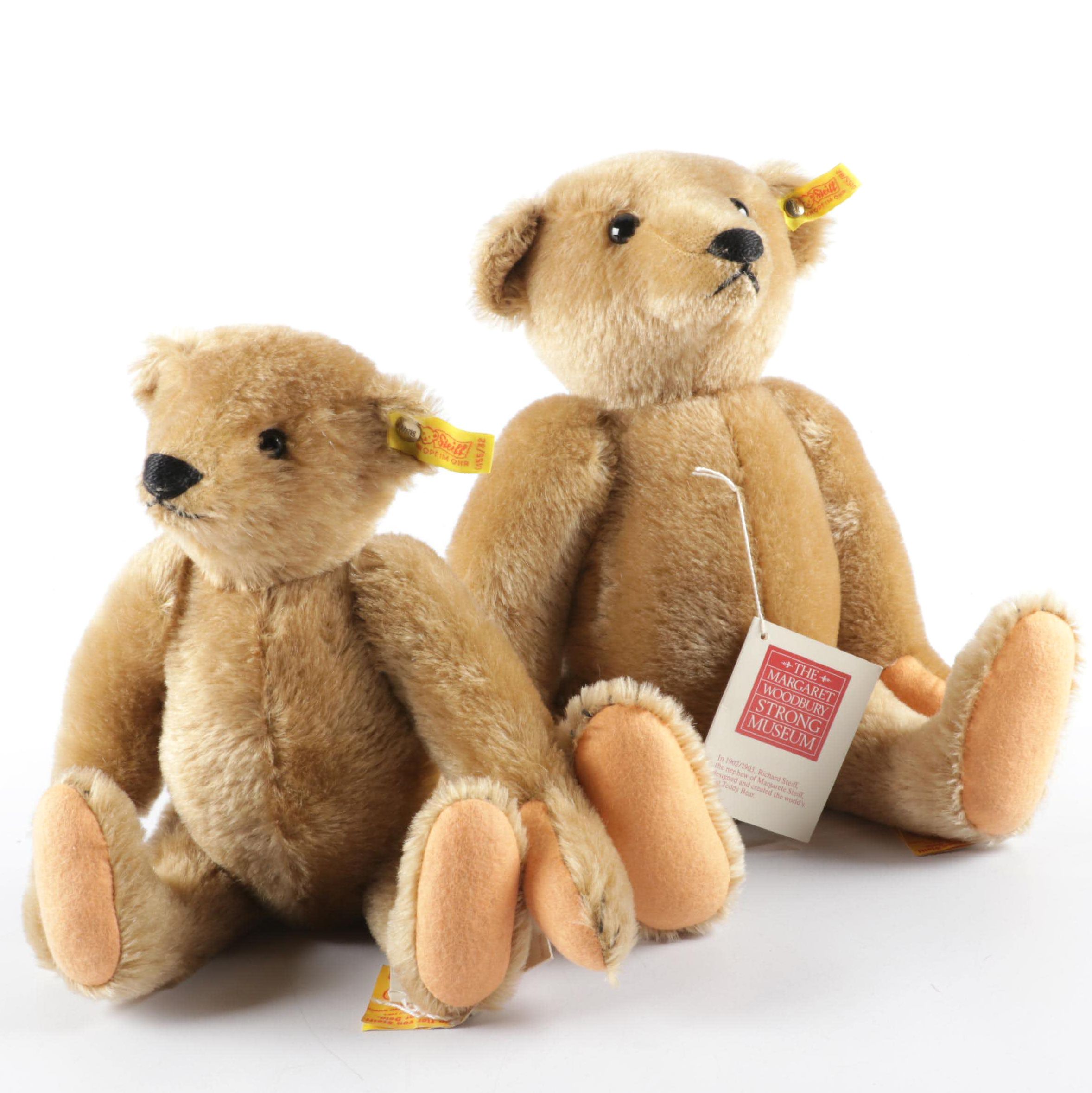 Steiff "Teddy Bear" Golden Mohair Replicas 1904 after Strong Museum Steiff Bears