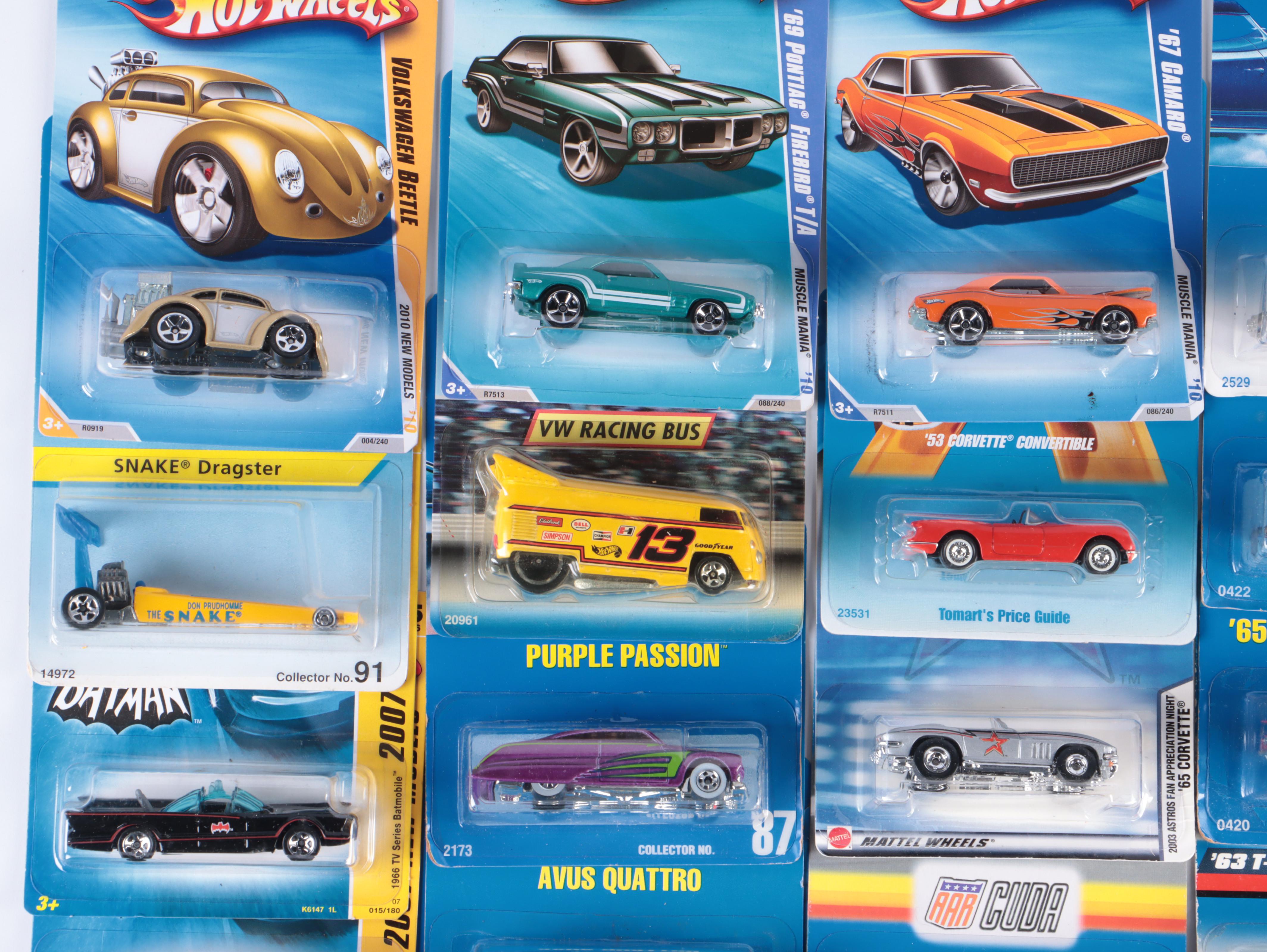 50 Hot Wheels Cars of Various Series