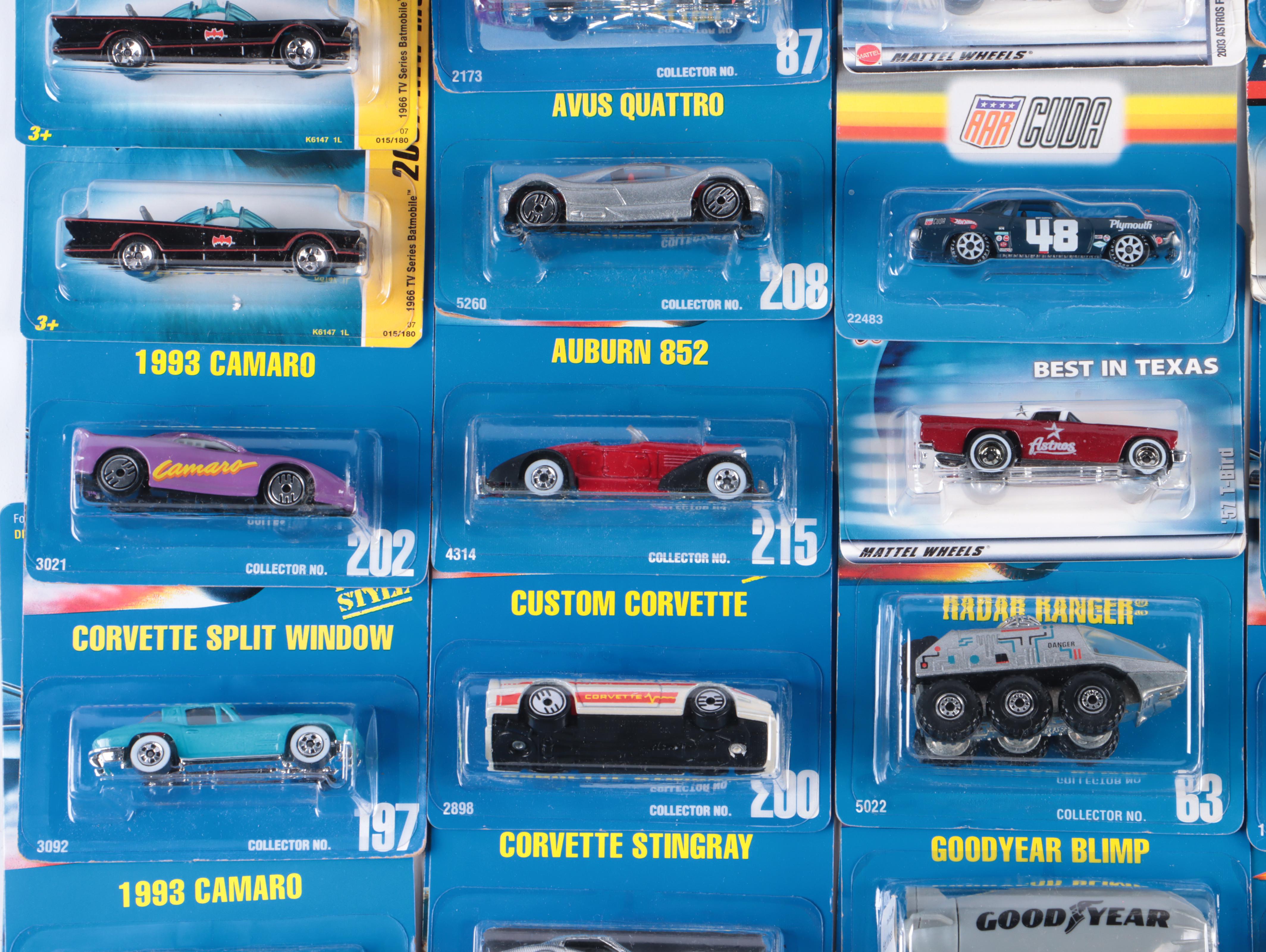 50 Hot Wheels Cars of Various Series
