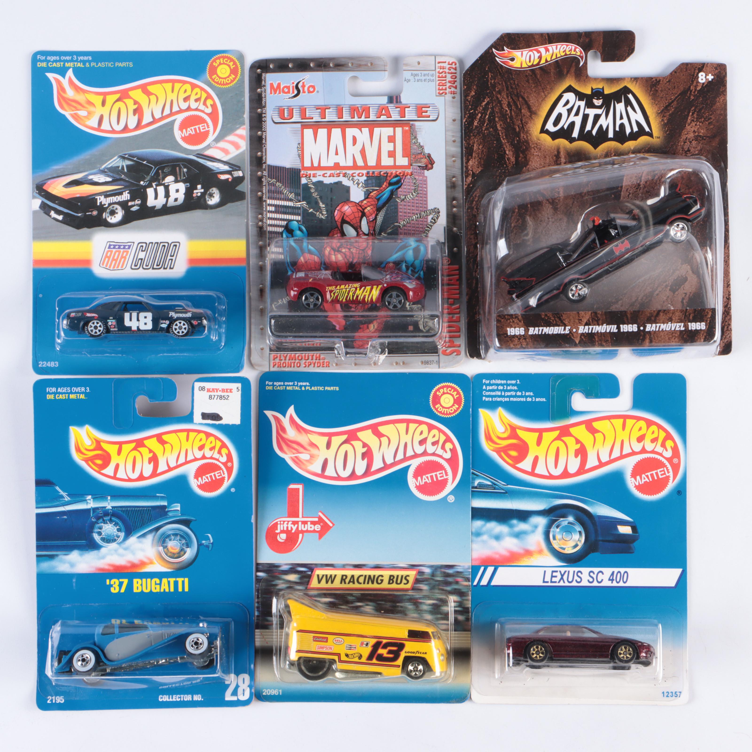 50 Hot Wheels Cars of Various Series