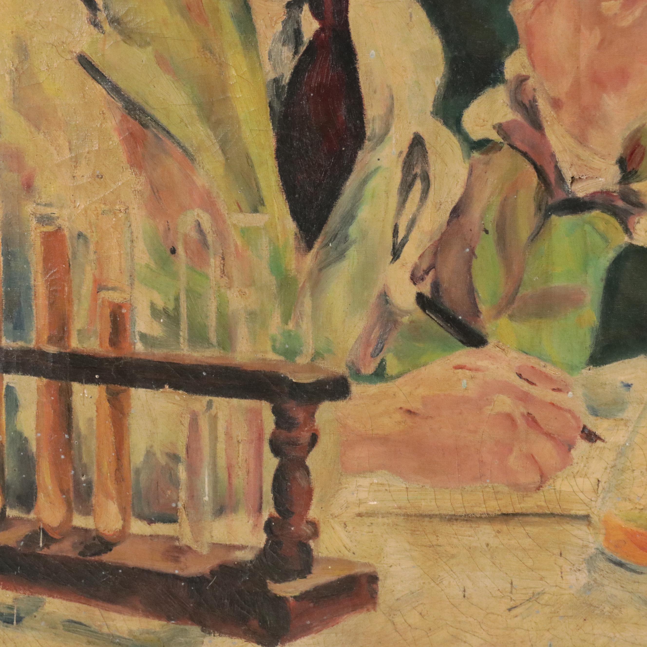 Leonard Willette Oil Painting of Chemists in Lab