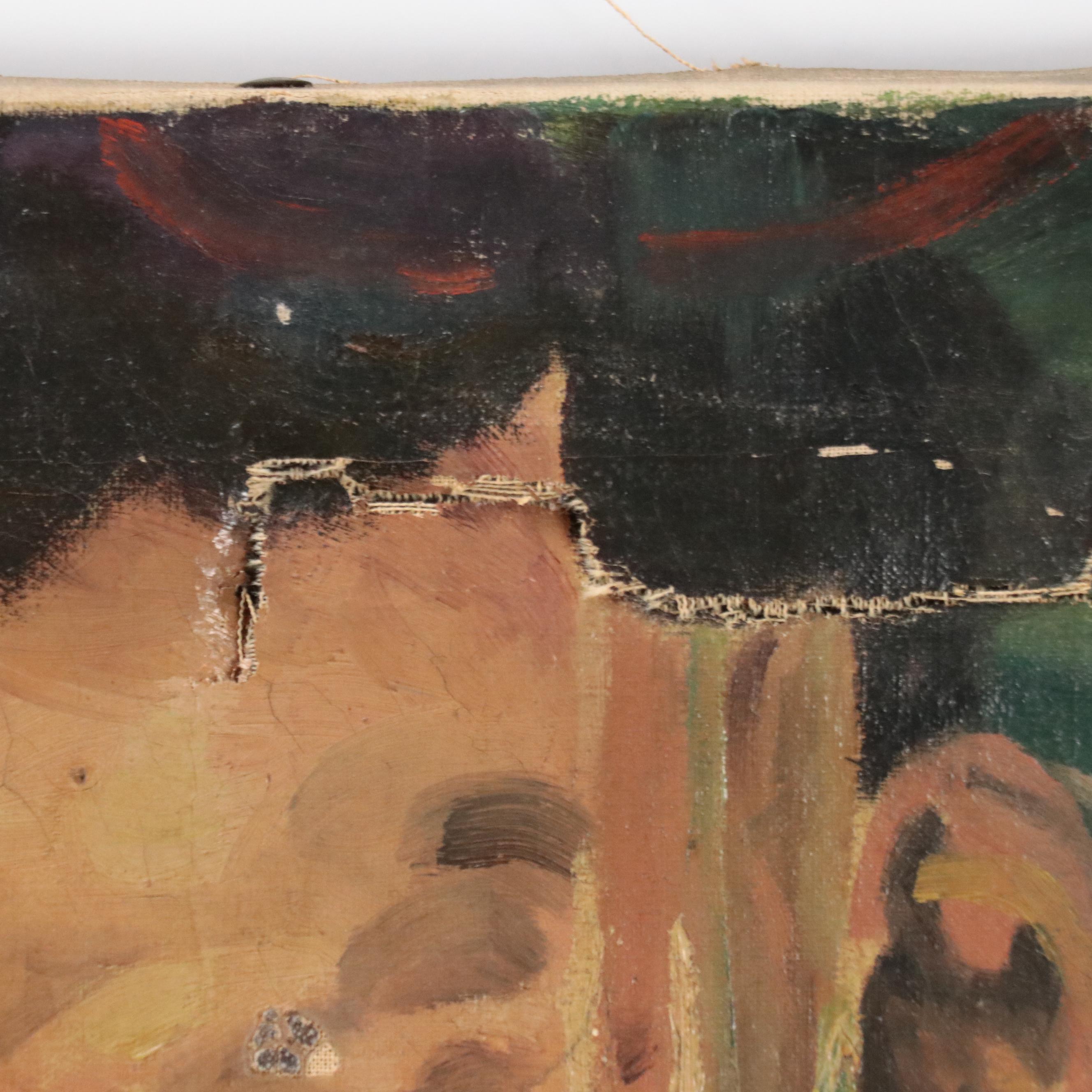 Leonard Willette Oil Painting of Chemists in Lab