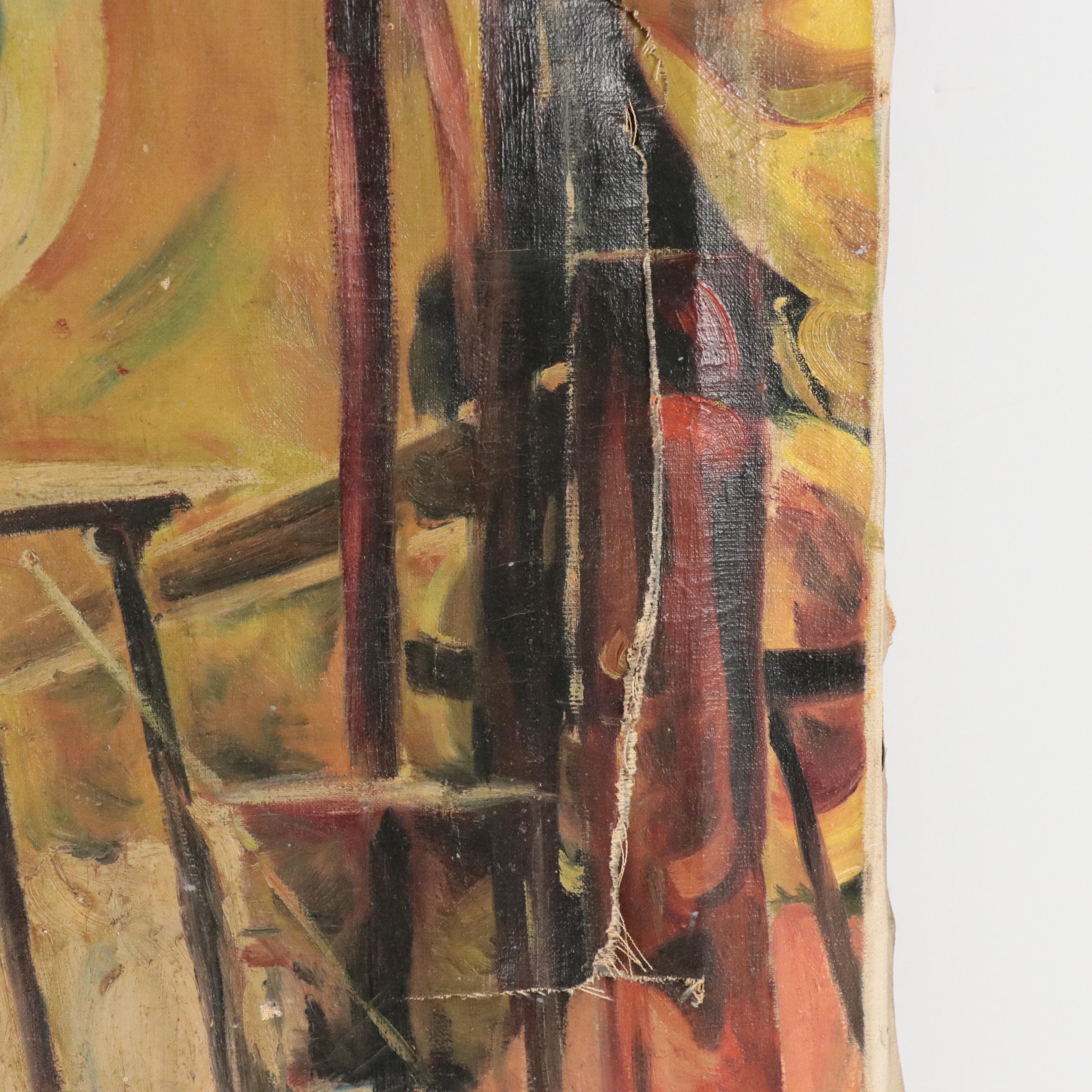 Leonard Willette Oil Painting of Chemists in Lab