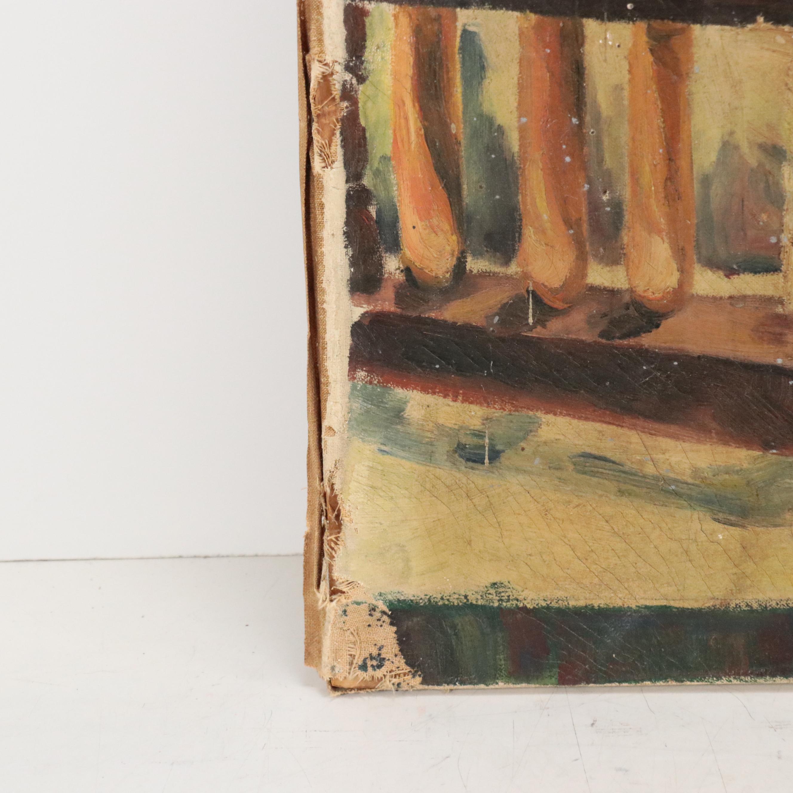 Leonard Willette Oil Painting of Chemists in Lab