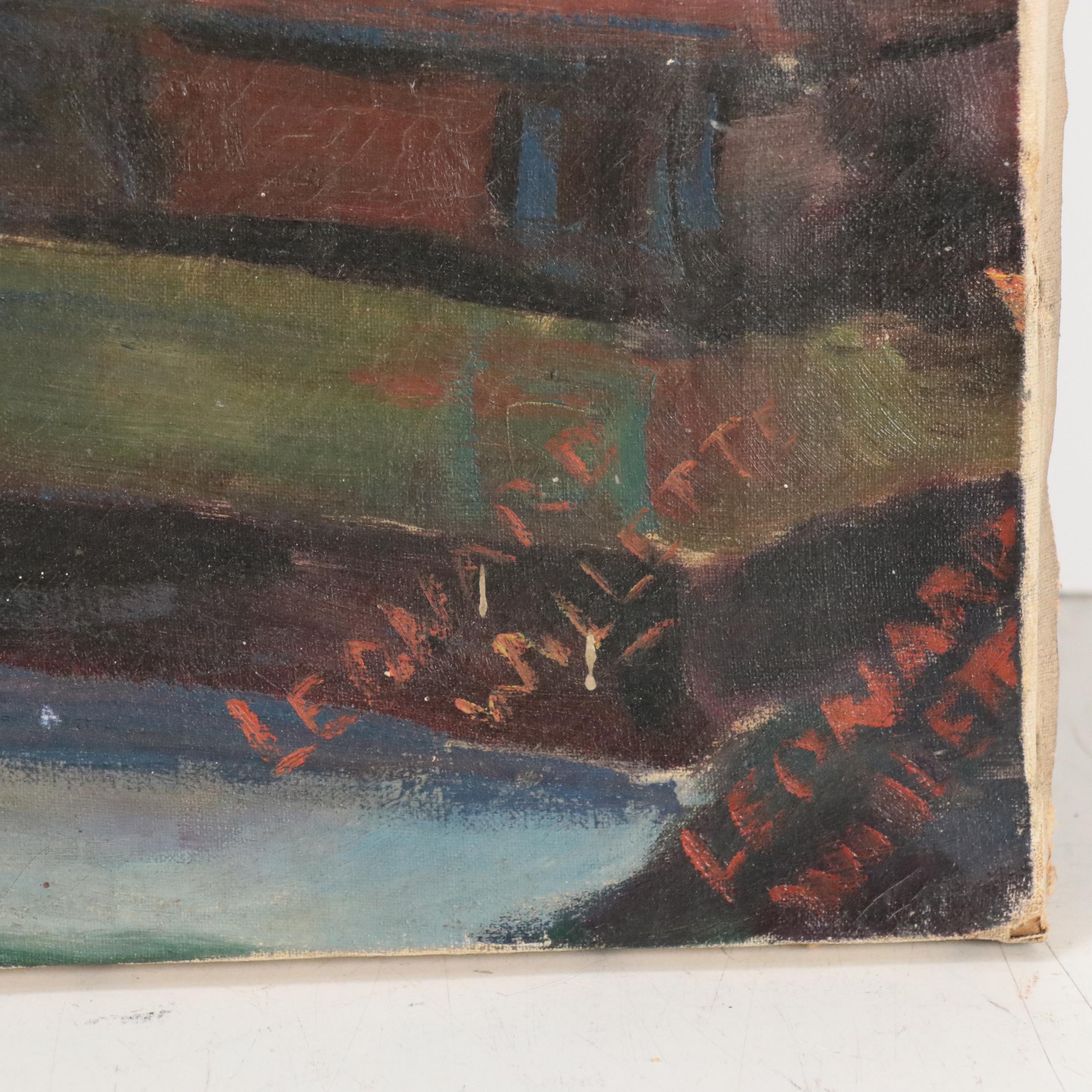 Leonard Willette Oil Painting of Chemists in Lab