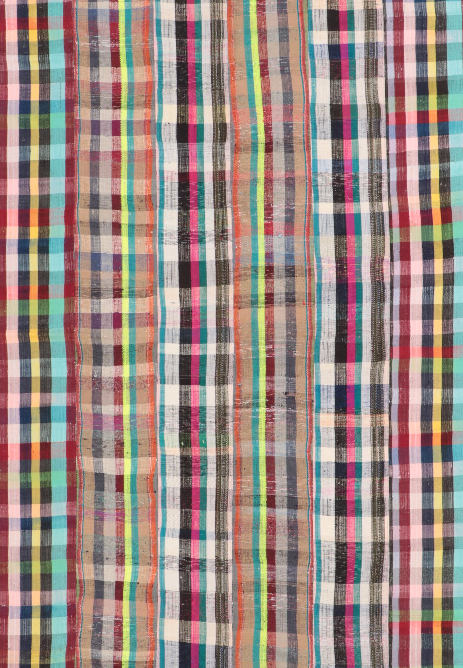 8' x 11'5 Handmade Turkish Pieced Patchwork Area Rug