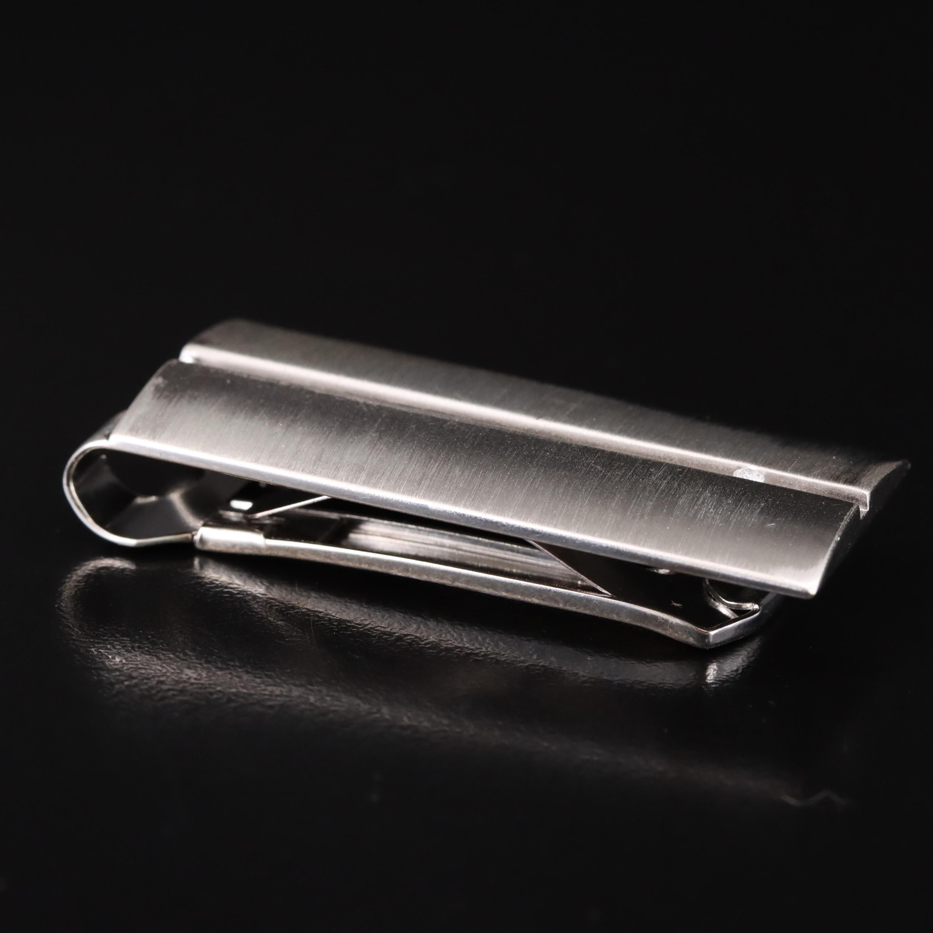 Sterling Money Clip with Diamond Accent