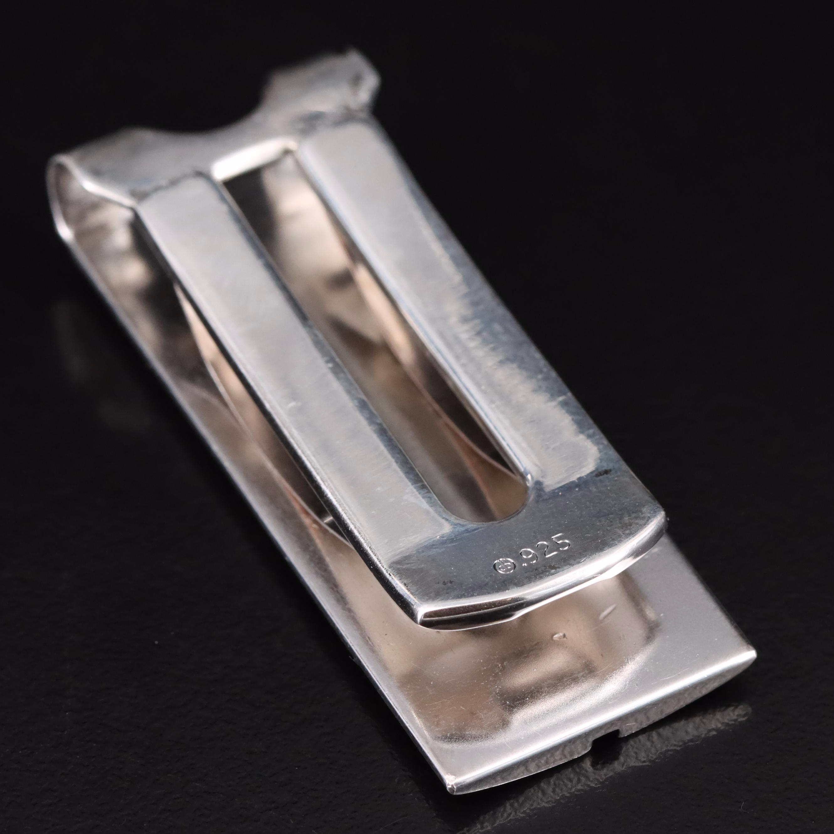 Sterling Money Clip with Diamond Accent