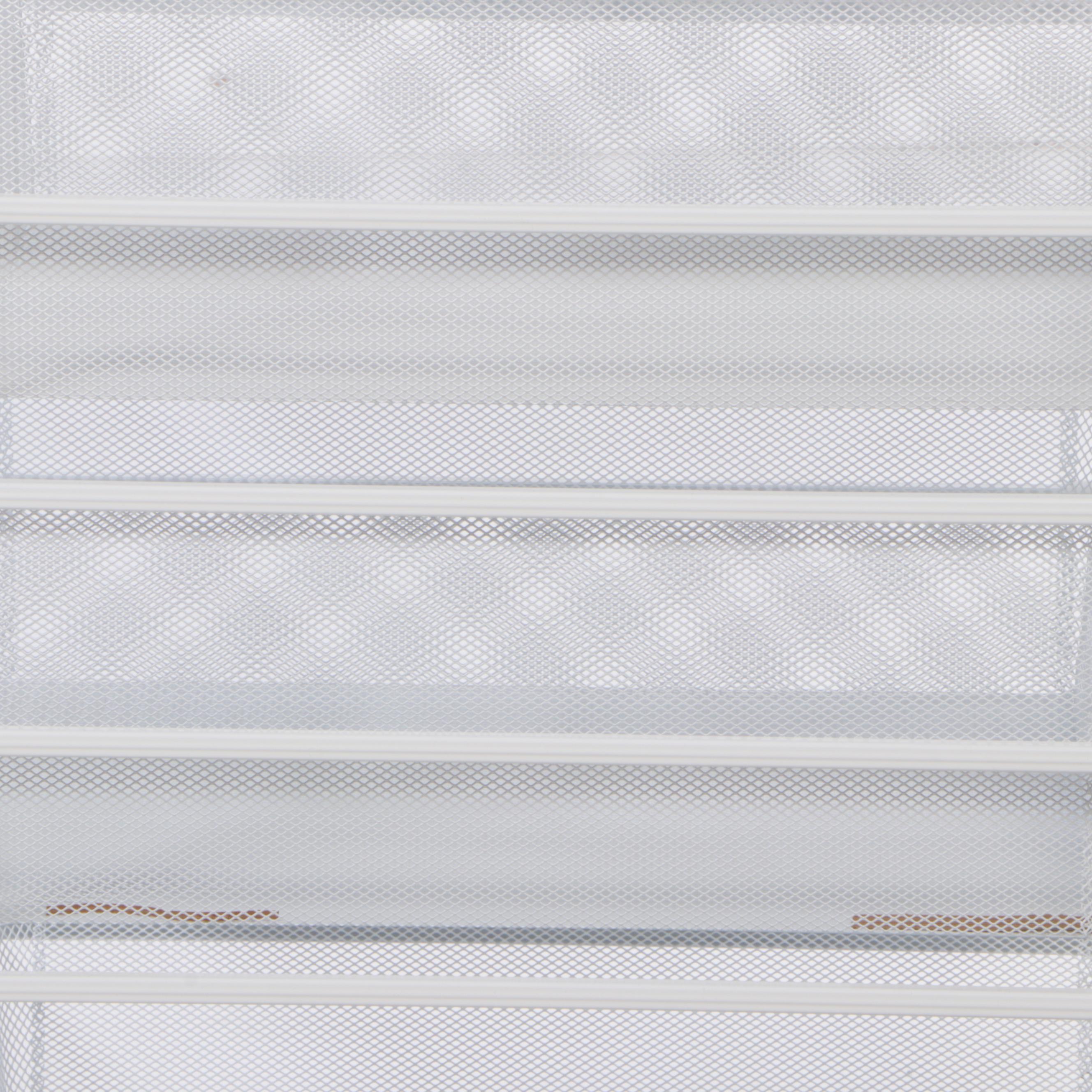 Elfa Wire Mesh Rolling Organizer Cart