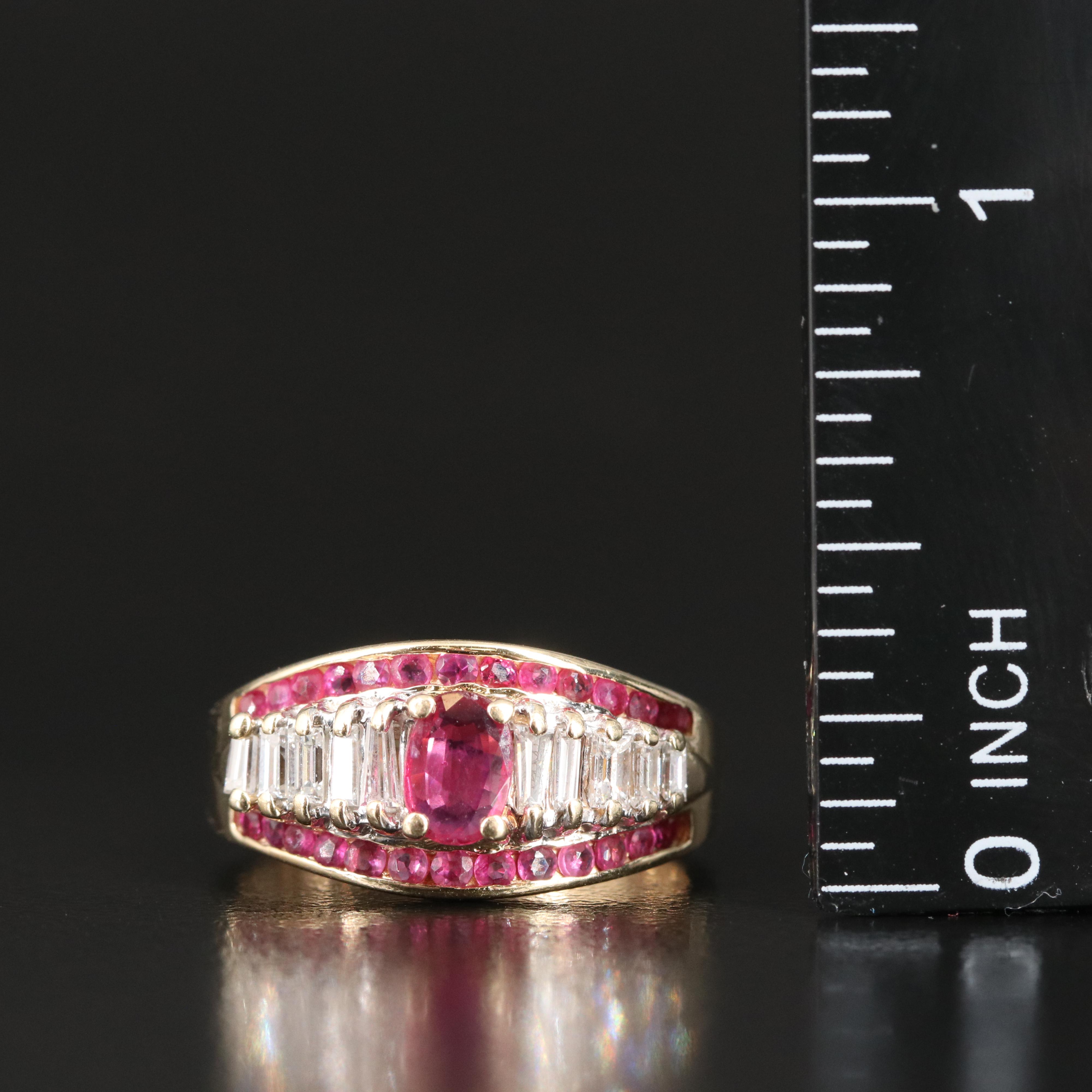 14K Ruby and Diamond Ring