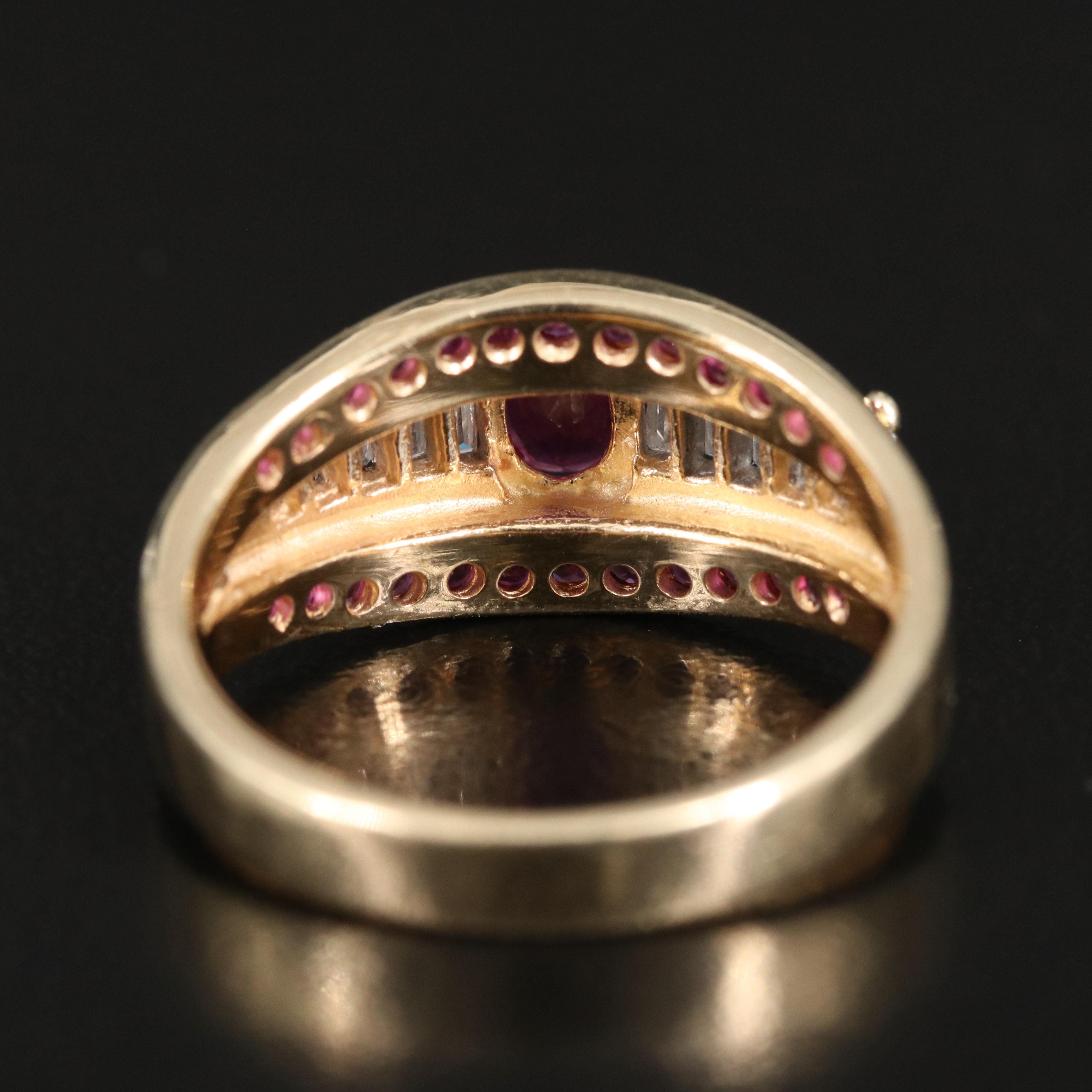 14K Ruby and Diamond Ring