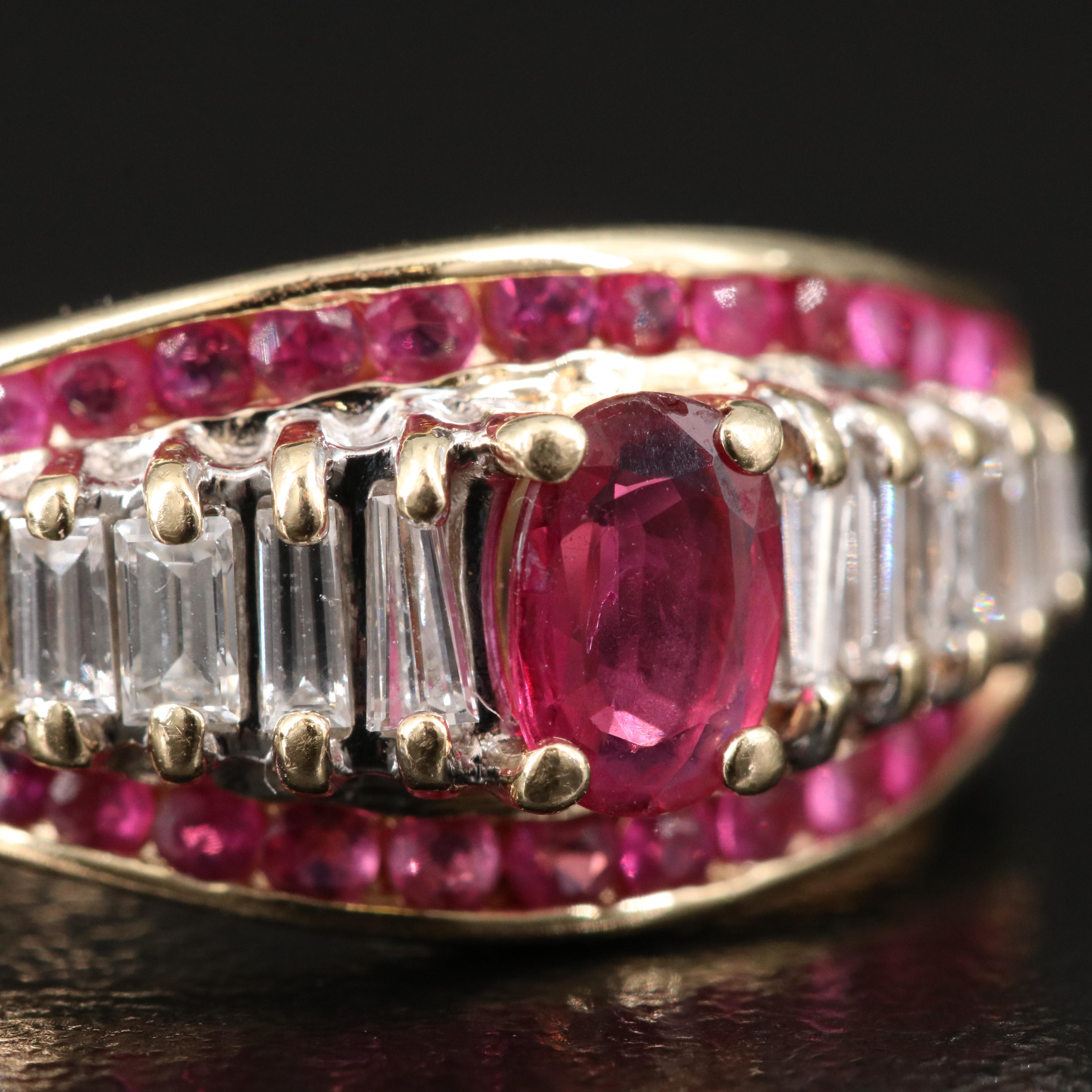 14K Ruby and Diamond Ring