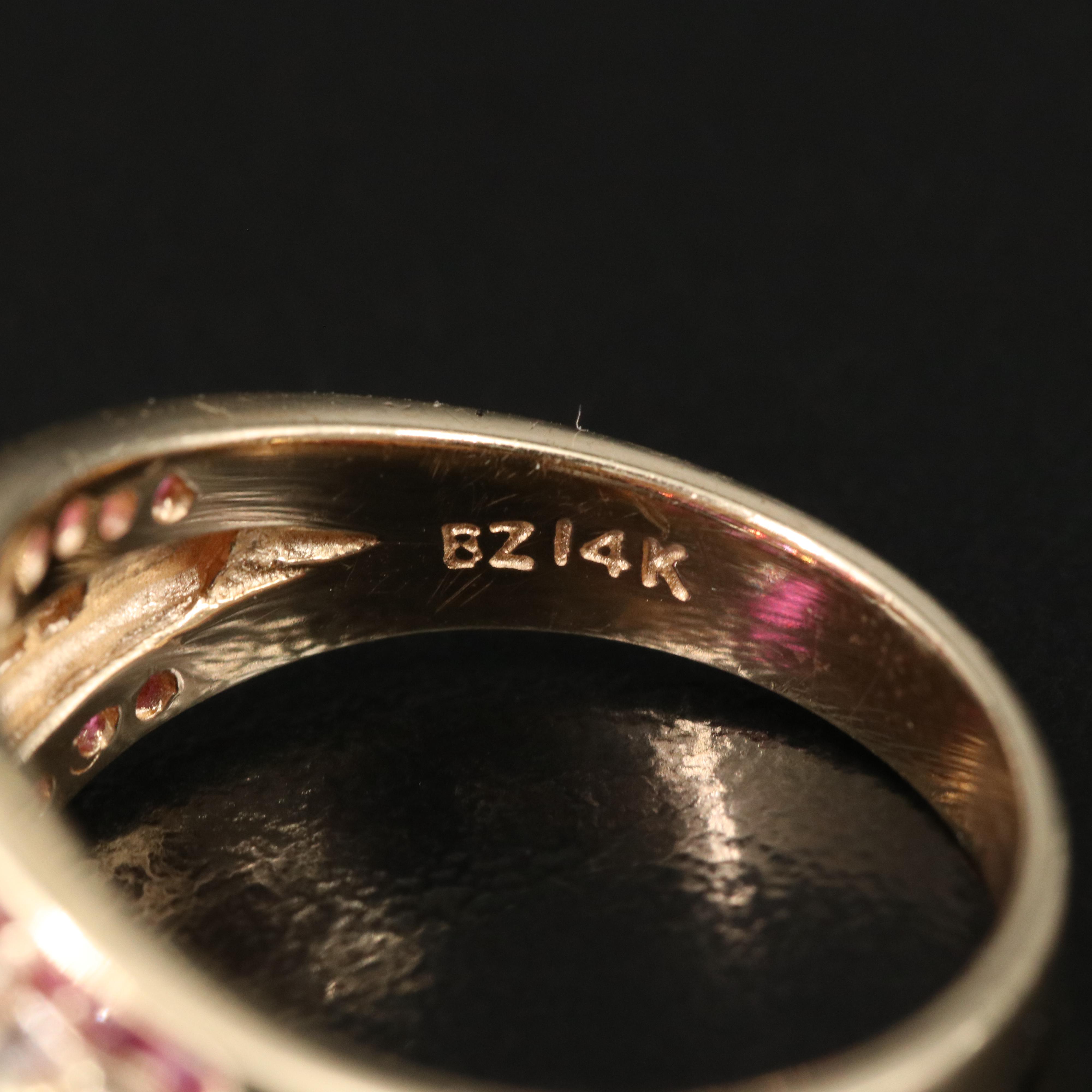 14K Ruby and Diamond Ring