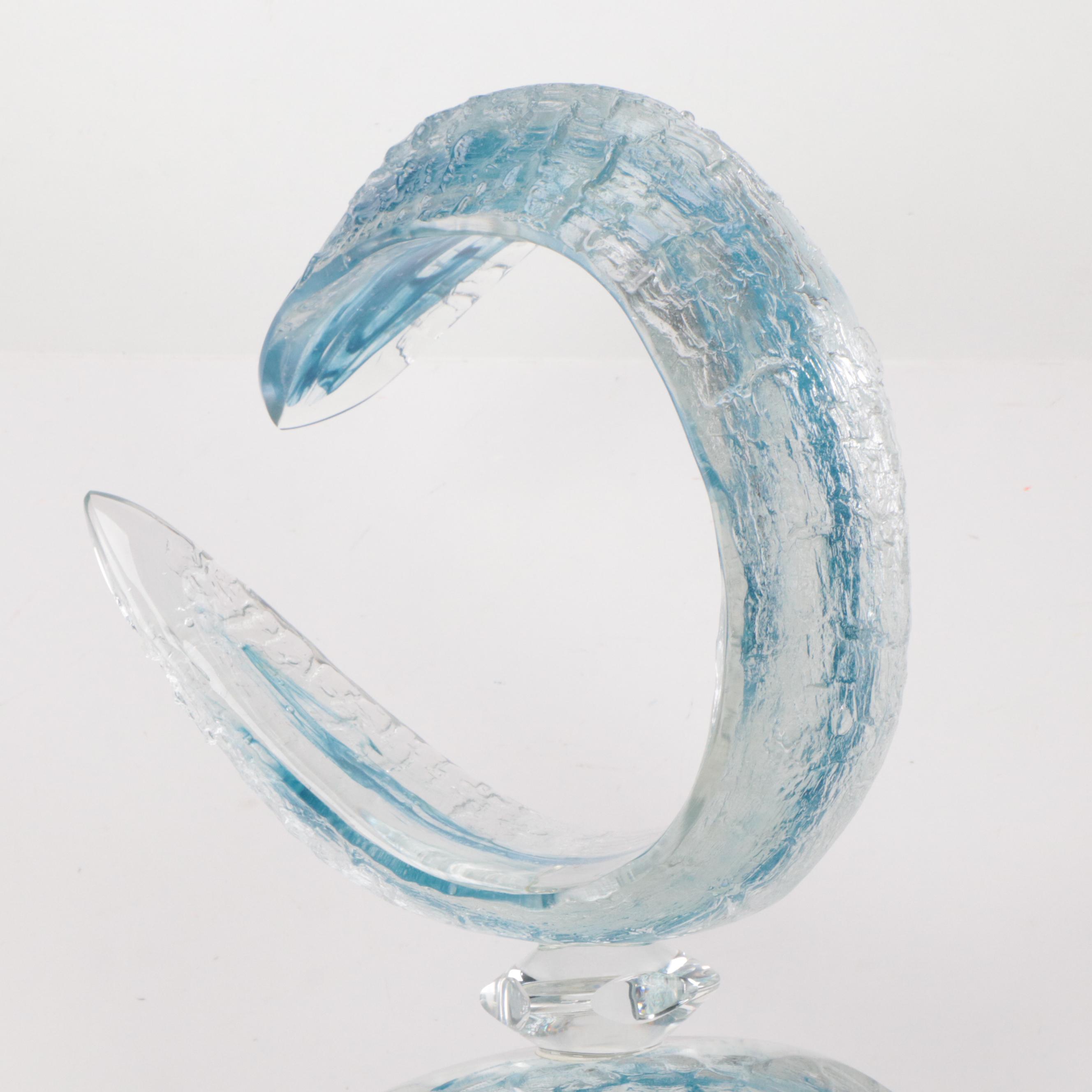 Barry Eaton Abstract Glass Sculpture, 1996